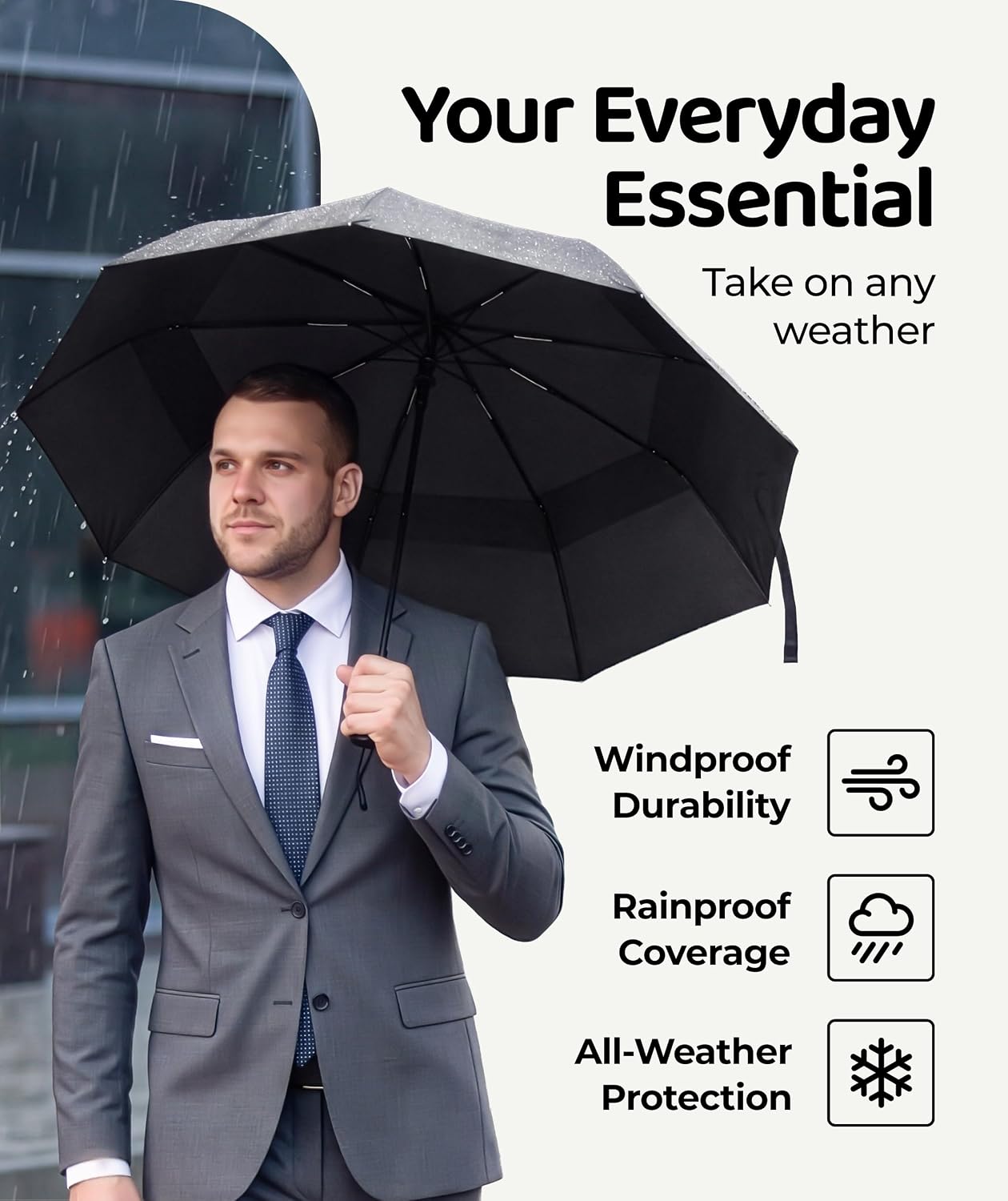 Thumbnail 5 de REPEL Windproof Travel Umbrella 85 MPH ☂
