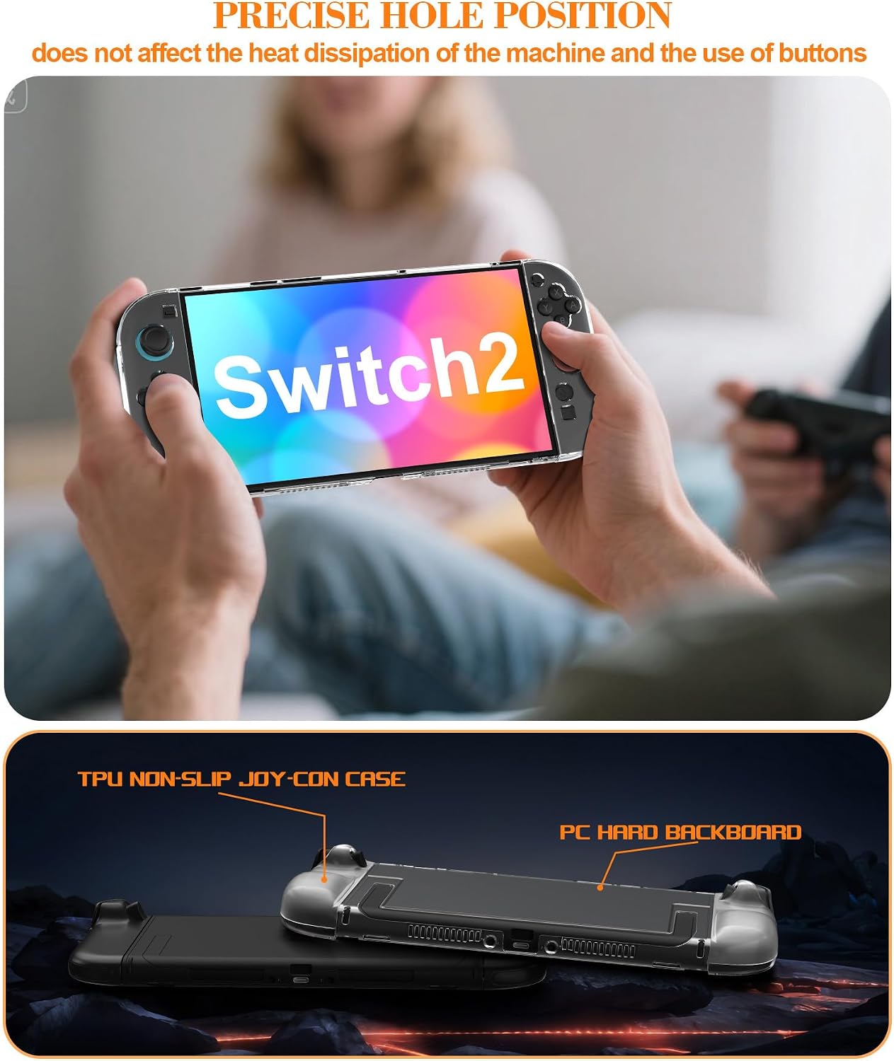 Thumbnail 5 de Teyomi Dockable Case for Nintendo Switch 2, Transparent
