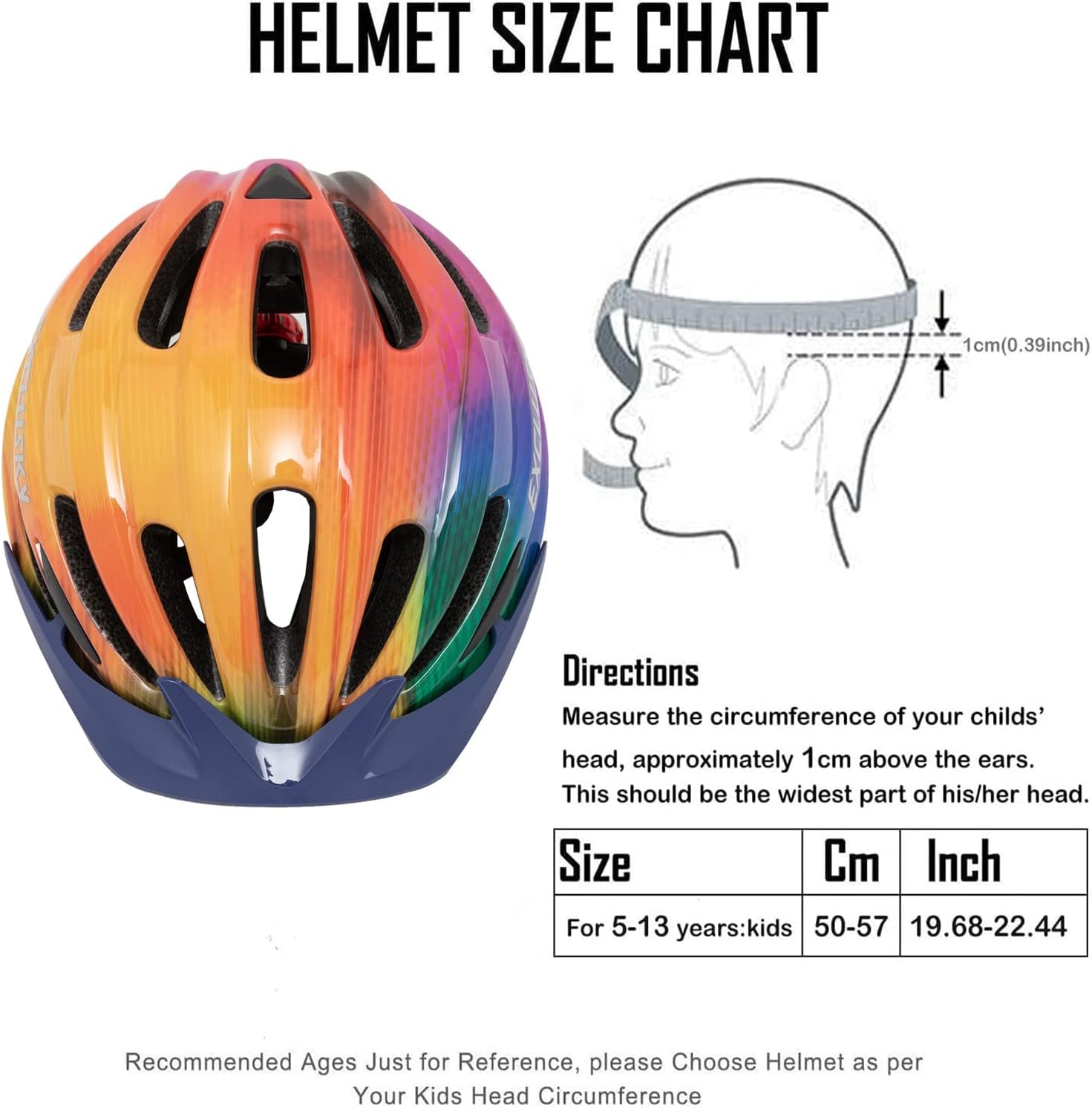 Detalle 2 de Kids bike helmet with LED light 50-57cm