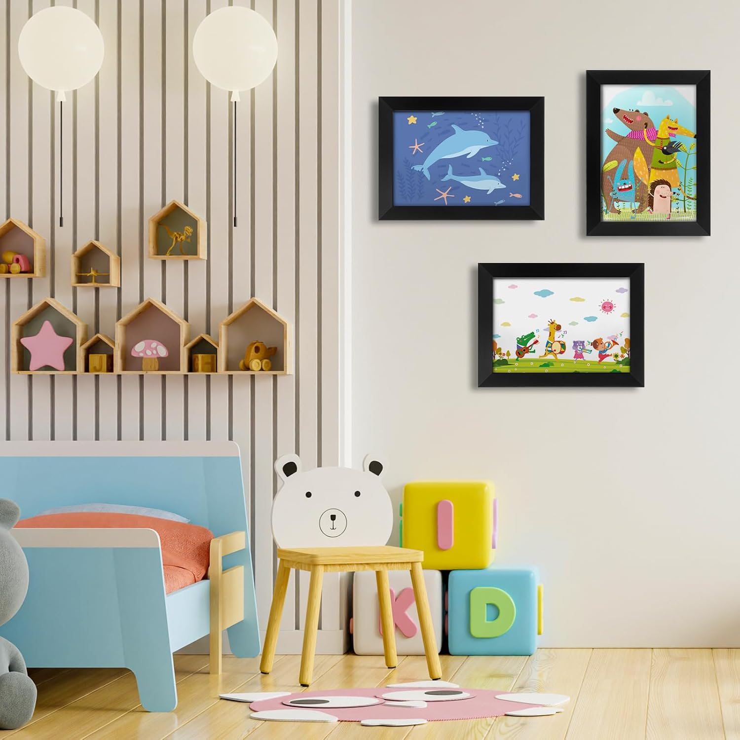 Thumbnail 5 de Vantimo Cadre photo A4 Dessin Enfant avec rangement jusqu’à 150 œuvres – présentation et stockage des dessins