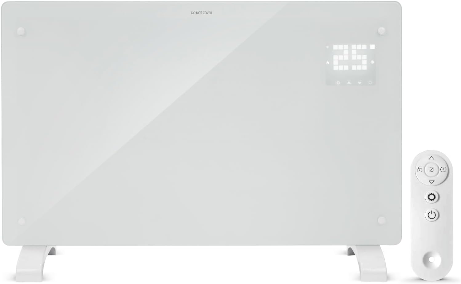 Devola DVPW2500WH 2500W Glass Panel Heater