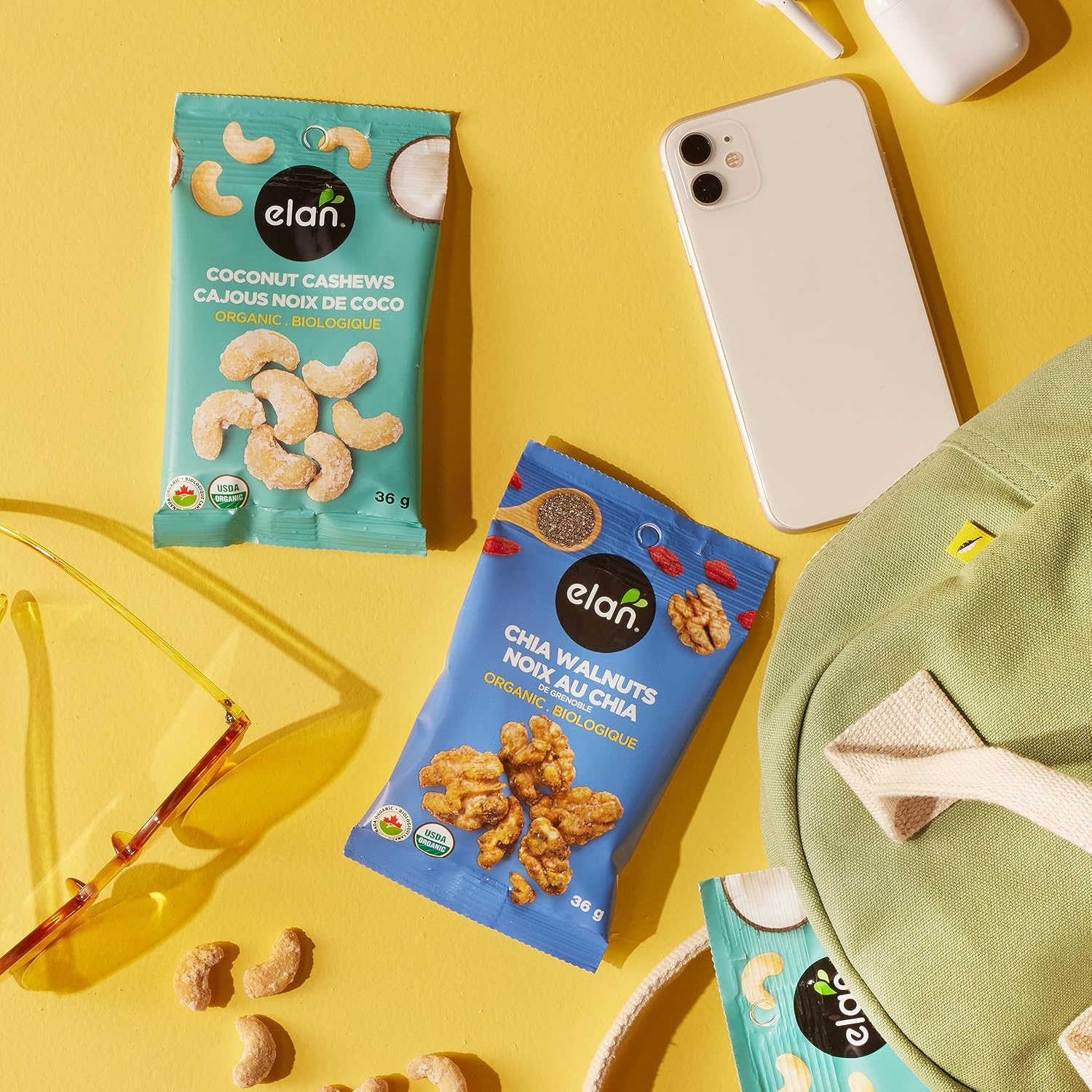 Detalle 1 de Elan chia and walnut snack, 36 g