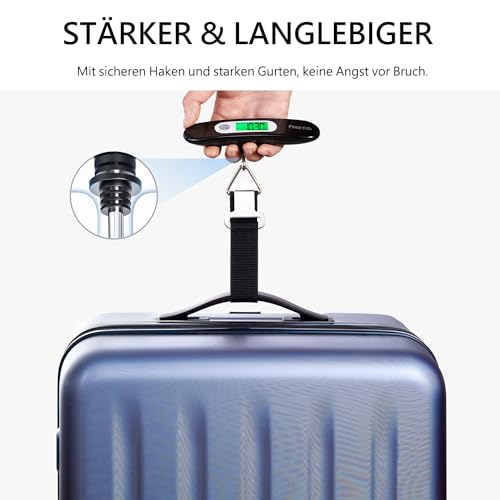 Detalle de FREETOO Pèse Bagage Capacité max 50 kg avec Fonction Tare – précision et ergonomie pour vos voyages