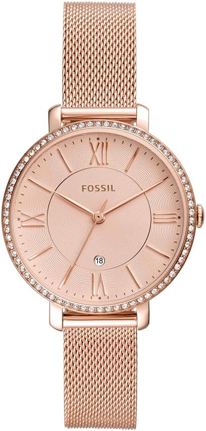 Thumbnail 5 de Fossil Jacqueline: montre femme à mouvement quartz, acier et cuir