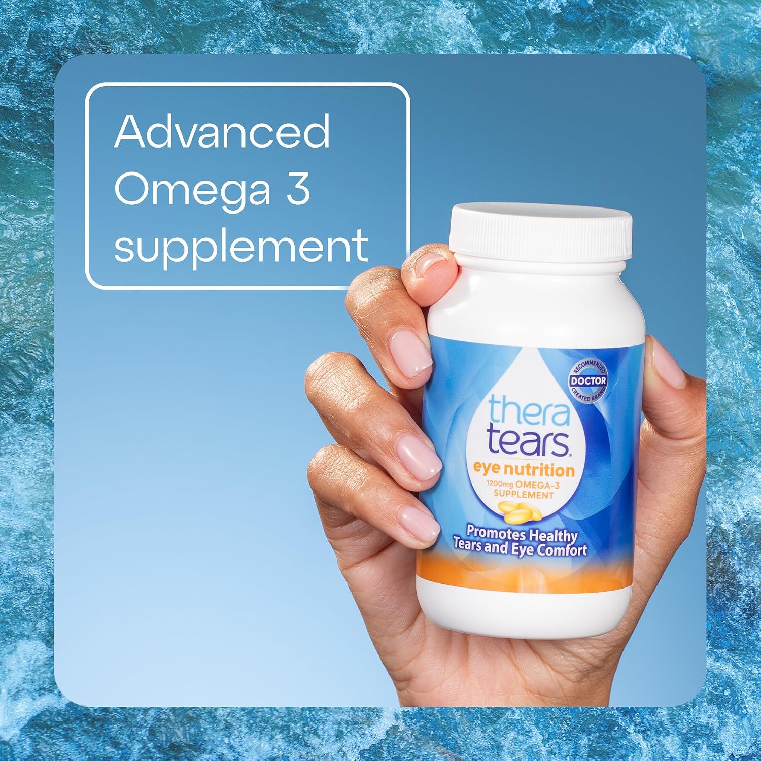 Detalle 2 de TheraTears Omega 3 Eye Care Supplement, 180-Count with Fish and Flaxseed Oils