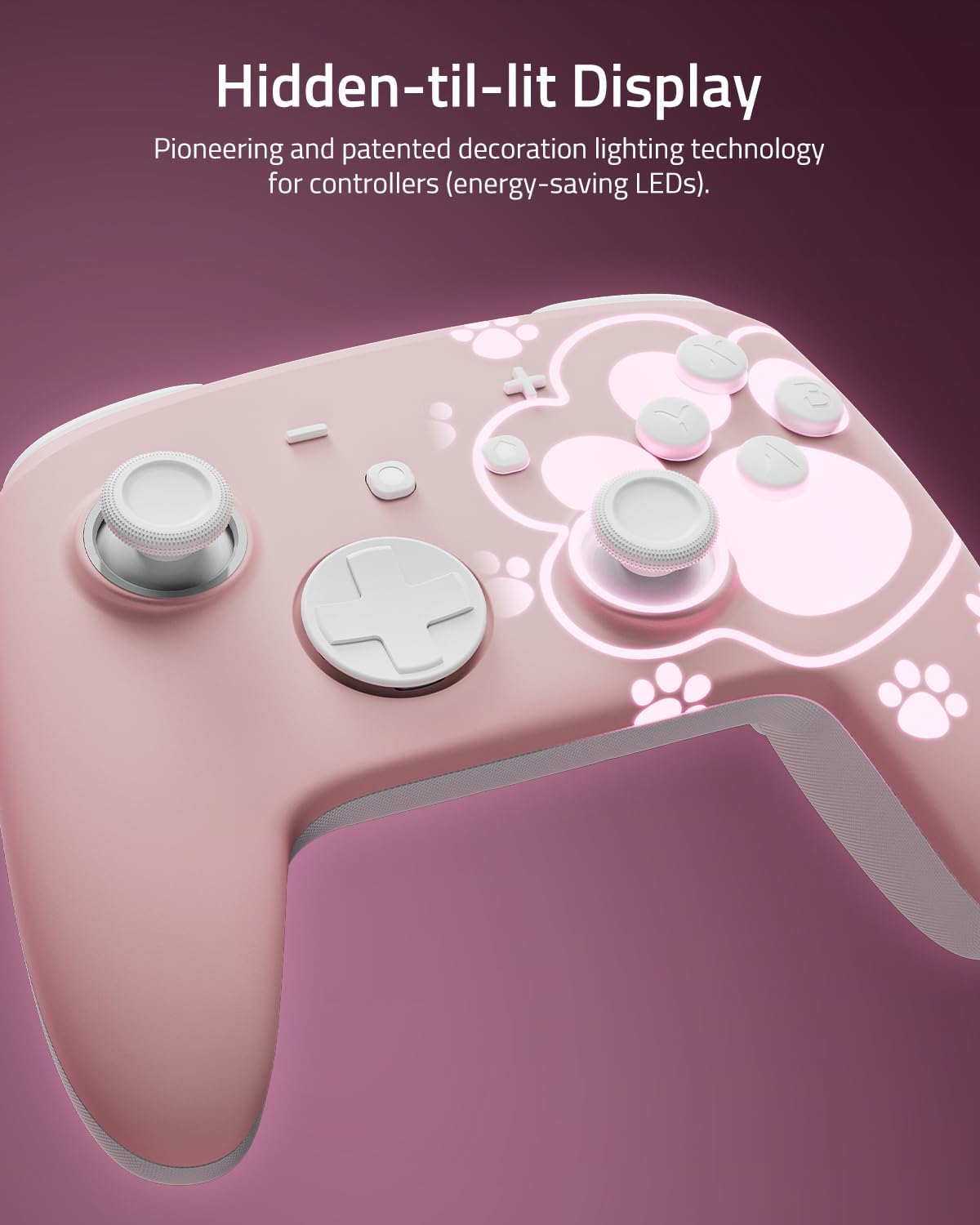 Detalle 2 de Switch 2 Pro Controller Cat Paw Pink