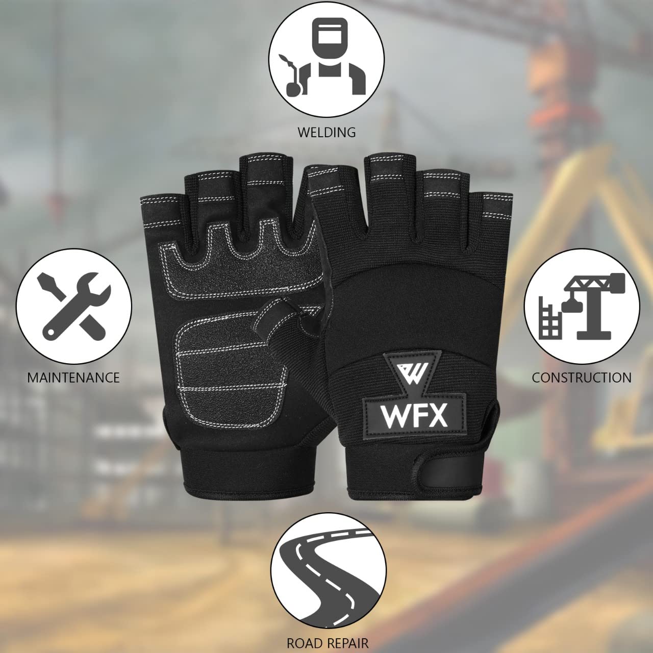 Thumbnail 6 de WESTWOOD FOX GEAR Guanti da lavoro senza dita, taglia Grande