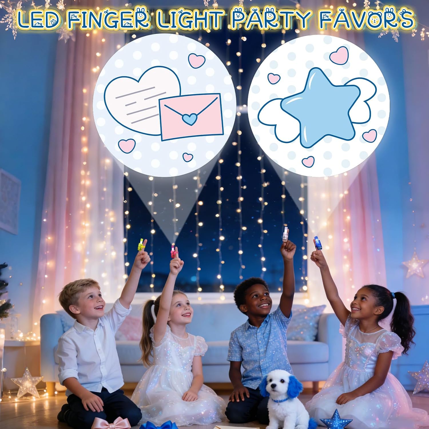 Detalle de Sauyoza LED Finger Lights, 36-Pack