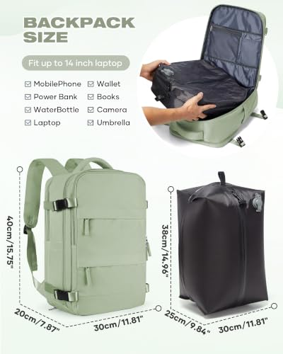 Detalle de SZLX Zaino Ryanair 40x30x20 con compressione sottovuoto e pompa