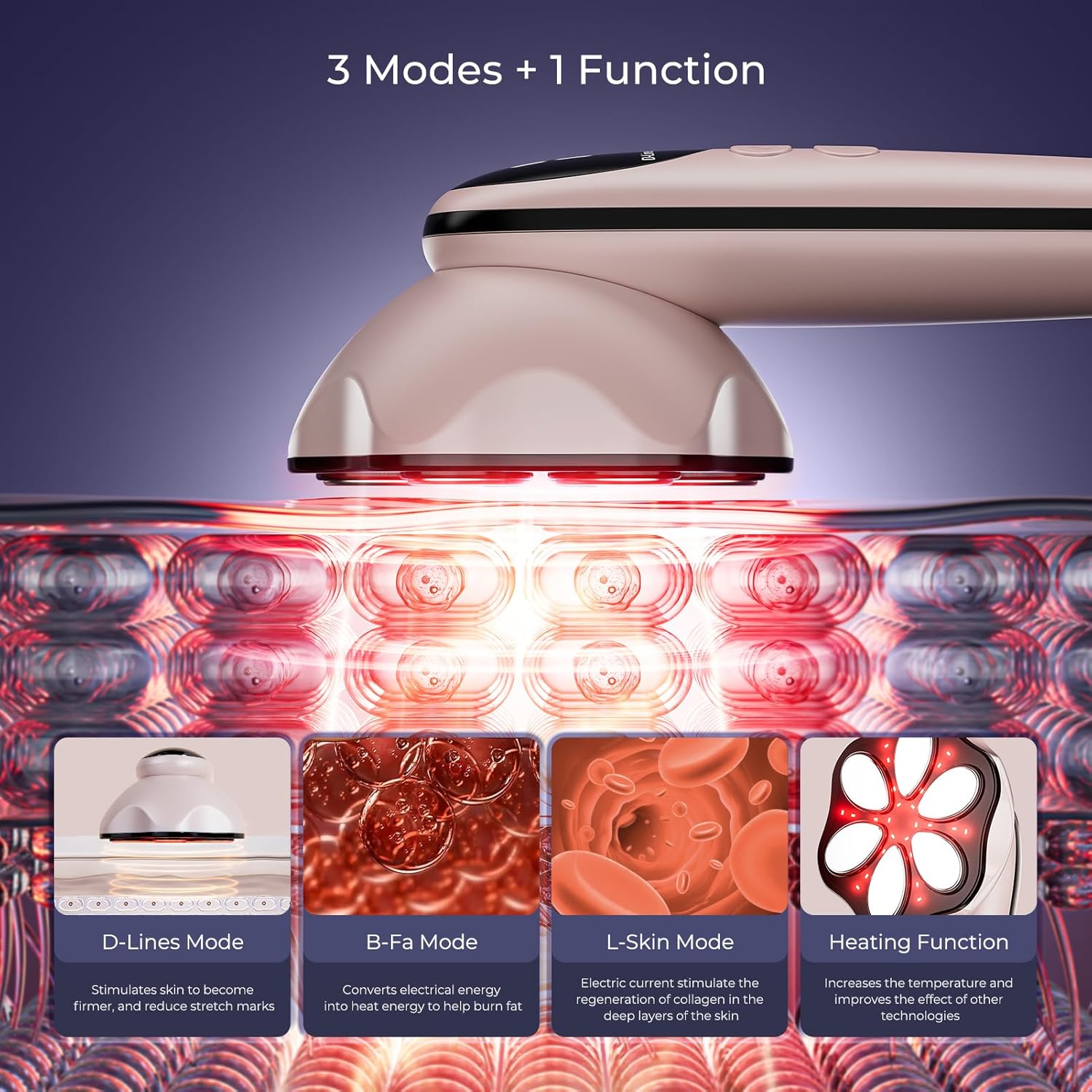 Thumbnail 2 de Oranmagic Cellulite Massager Tool: upgraded 6-electrode warm body sculpting device