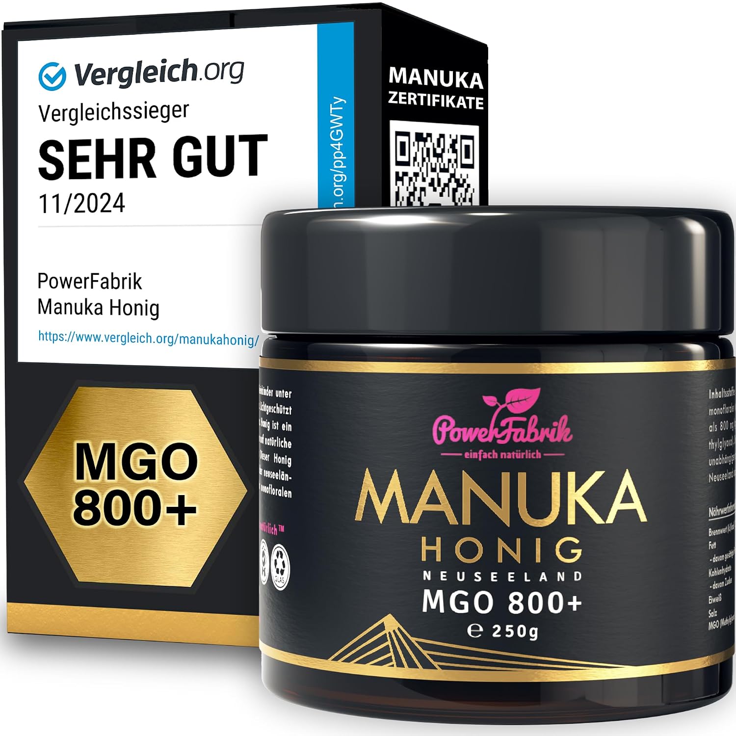 PowerFabrik Manuka Honig 250g 🐝