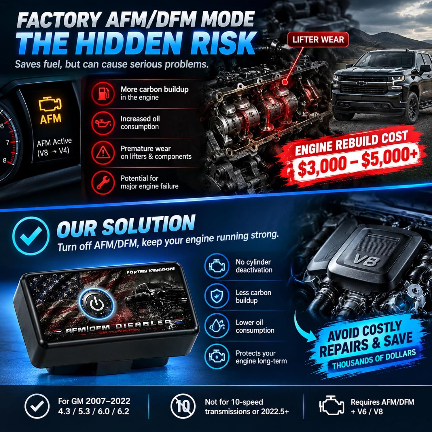 Detalle 1 de AFM disabler module with on/off switch