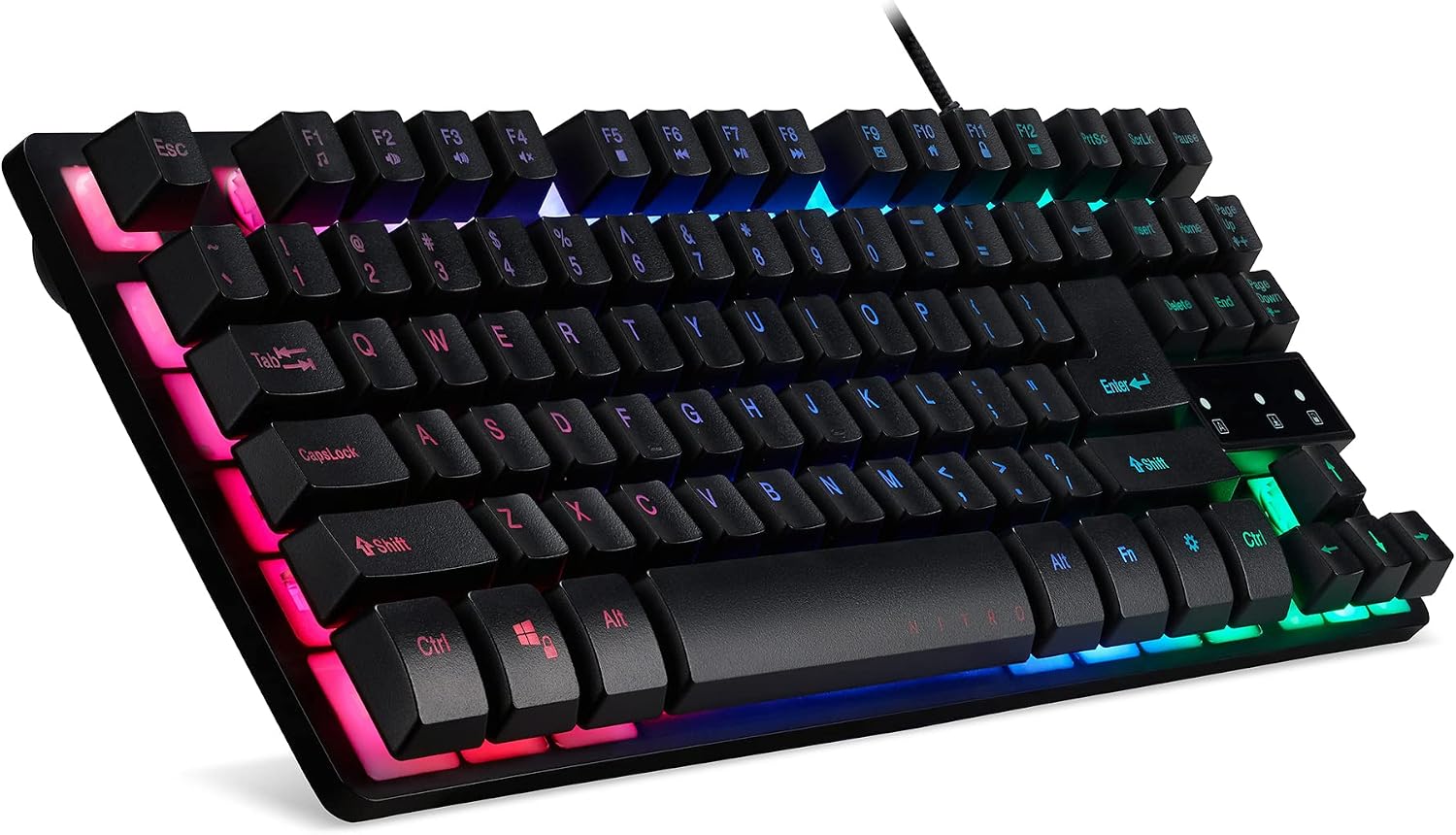 Detalle 2 de Acer Nitro NKW120 Teclado gaming RGB 36×13,7×3,9 cm ⌨