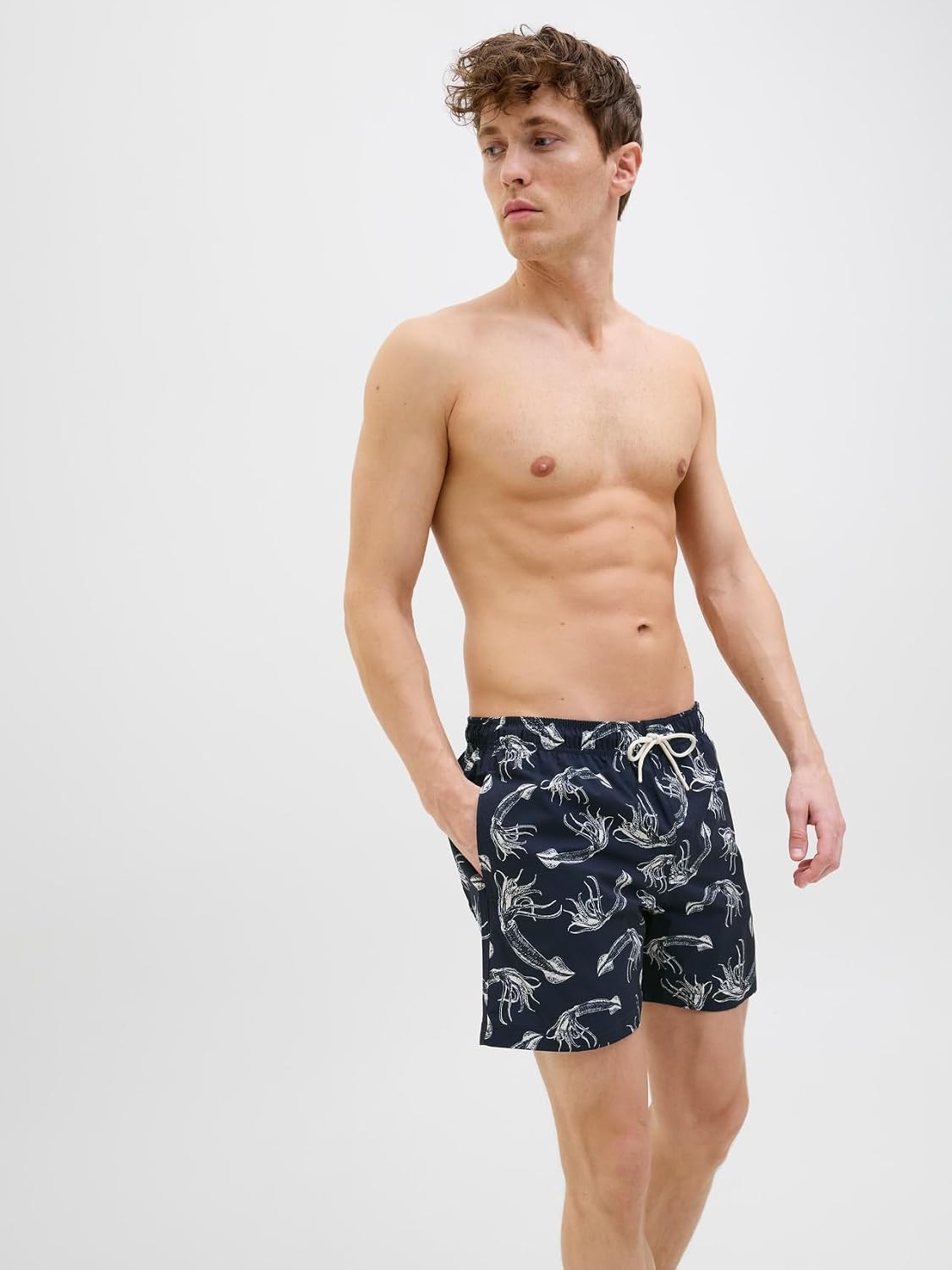 Thumbnail 6 de Jack & Jones Jpstmaui Jjswim Mature AOP AKM SN Uomo – Pantaloncini da mare con cintura fissa