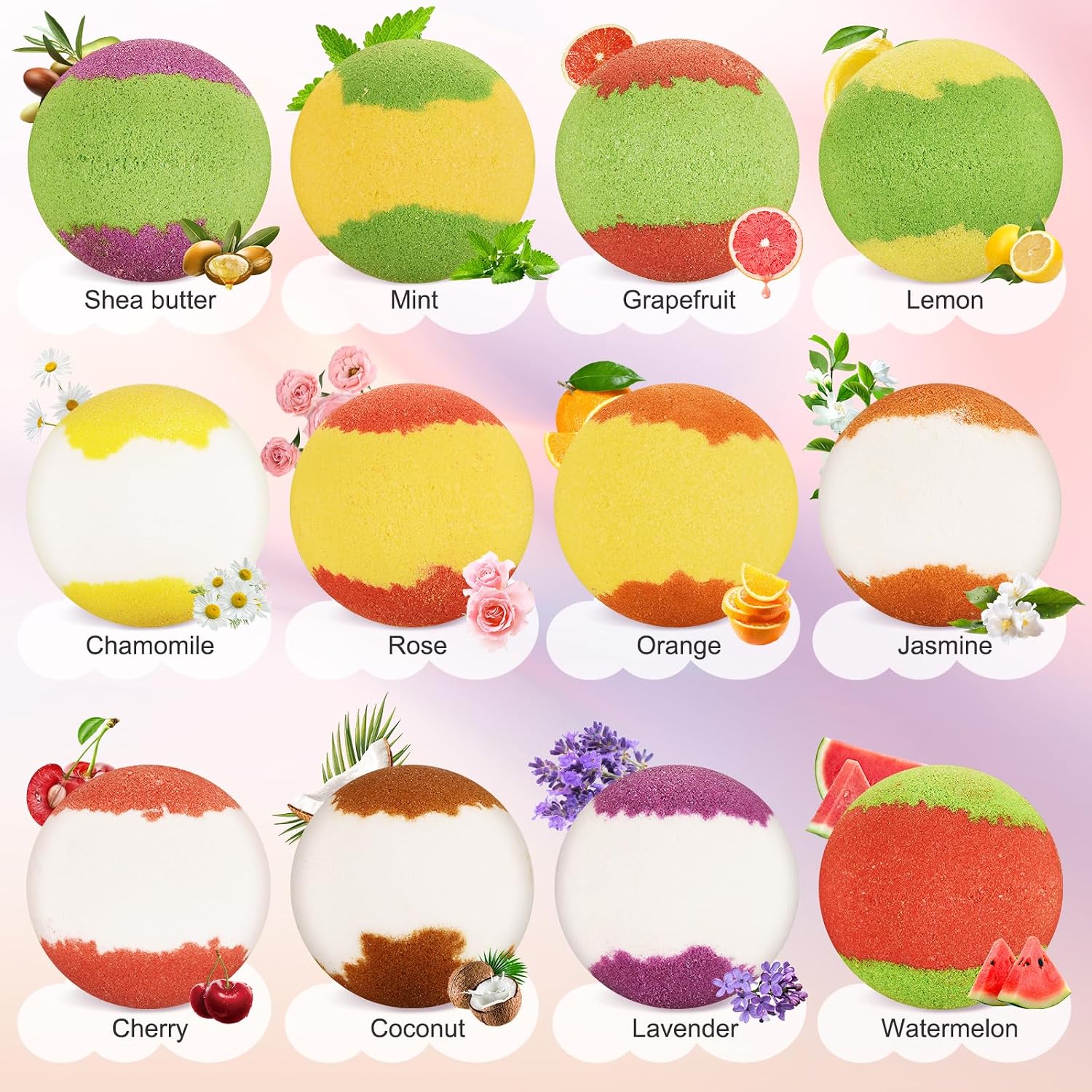 Detalle 2 de Skonta Bath Bombs Gift Set 12-piece