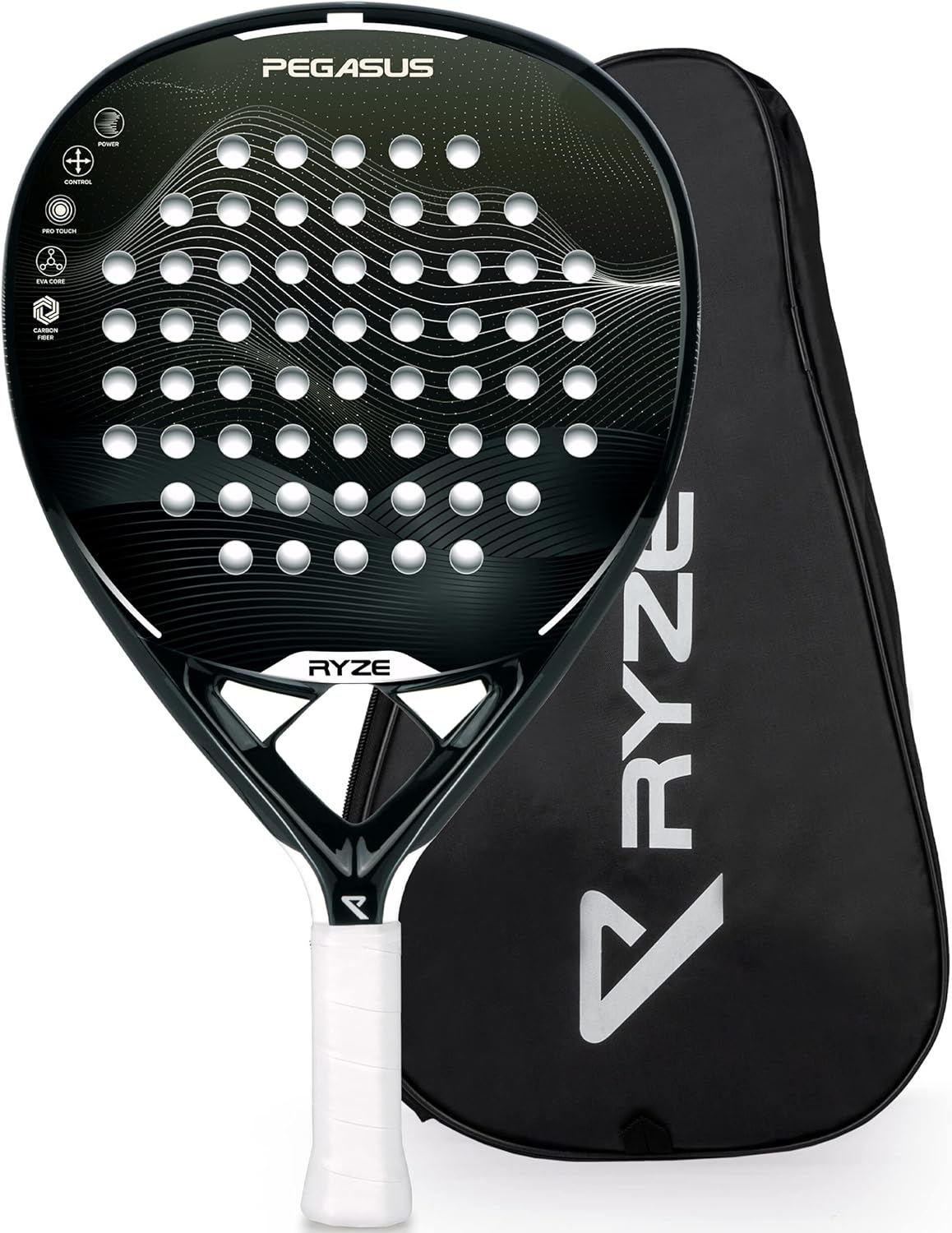 RYZE Pegasus carbon fibre padel racket 360g