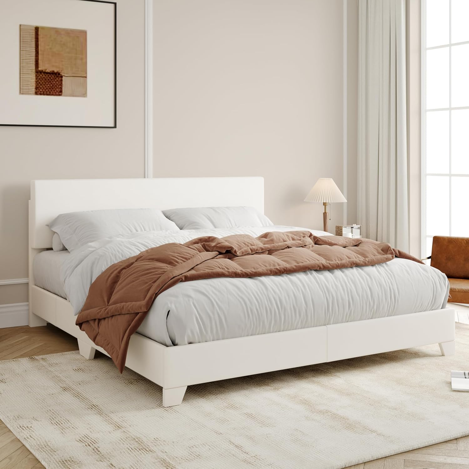Thumbnail 6 de Allewie Upholstered Bed Frame, Full Size