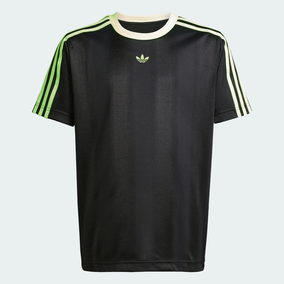 Detalle 2 de Camiseta Jacquard (Adolescentes) de Adidas – Negra, para looks casuales y comodidad diaria
