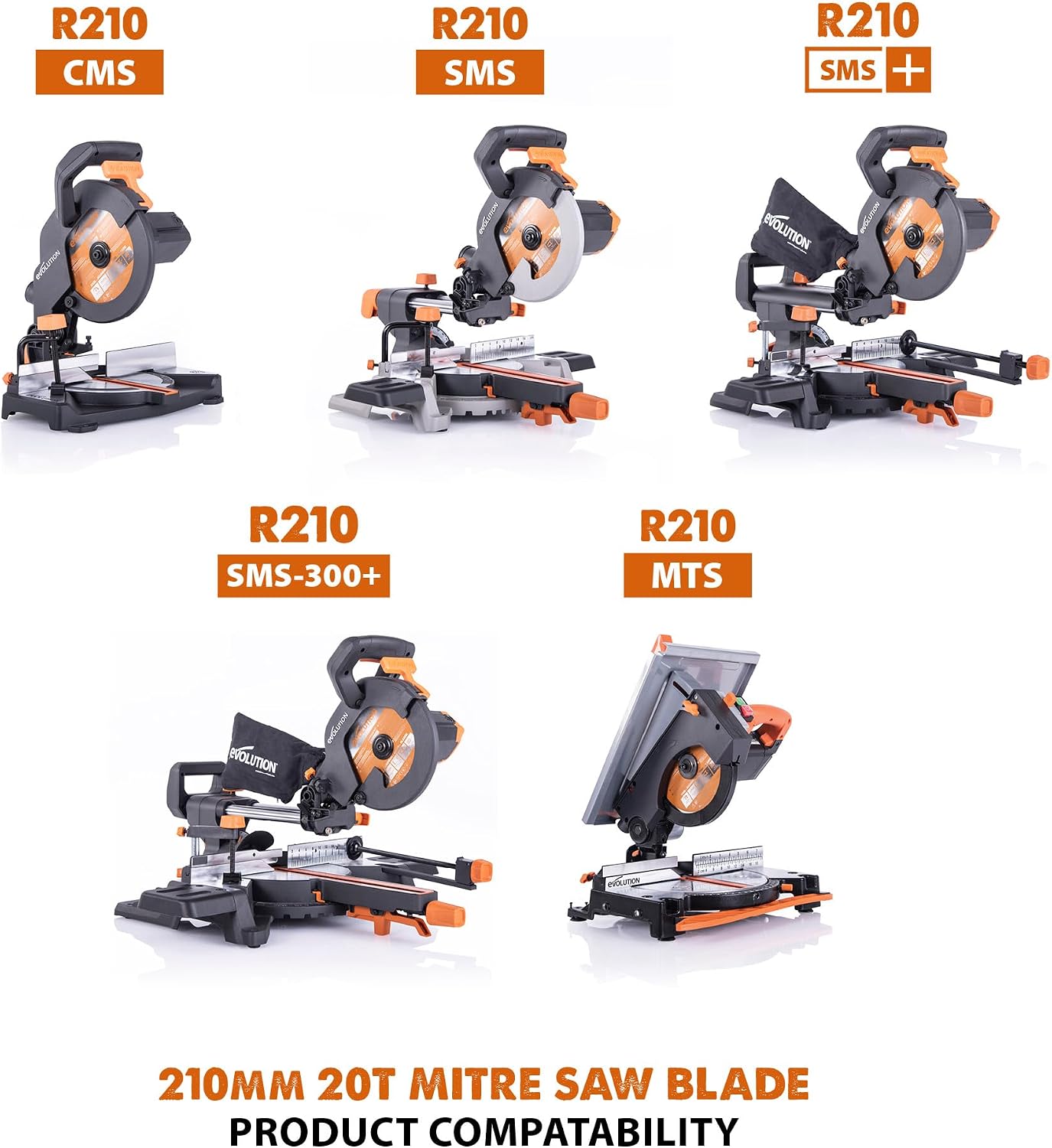 Thumbnail 5 de Evolution Power Tools R210TCT-24T (Rage) Multi-Material TCT Blade, 210 mm