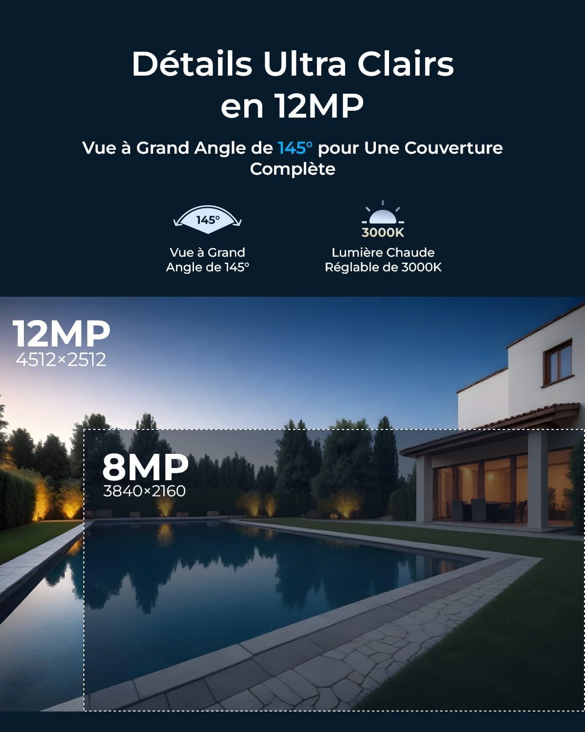 Thumbnail 1 de Reolink RLC-1240A Caméra PoE 12MP 145°