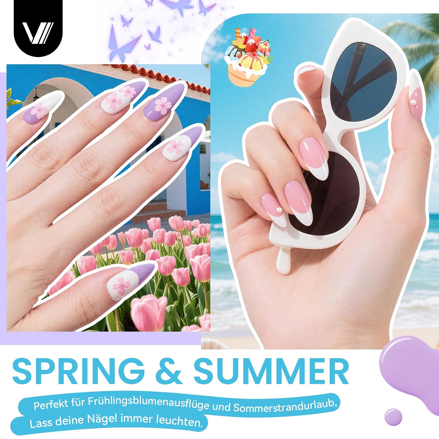 Thumbnail 3 de VANREESA Gel Nägel Set – 35 Farben UV/LED Nagellack mit 48W Lampe und Profi-Werkzeug