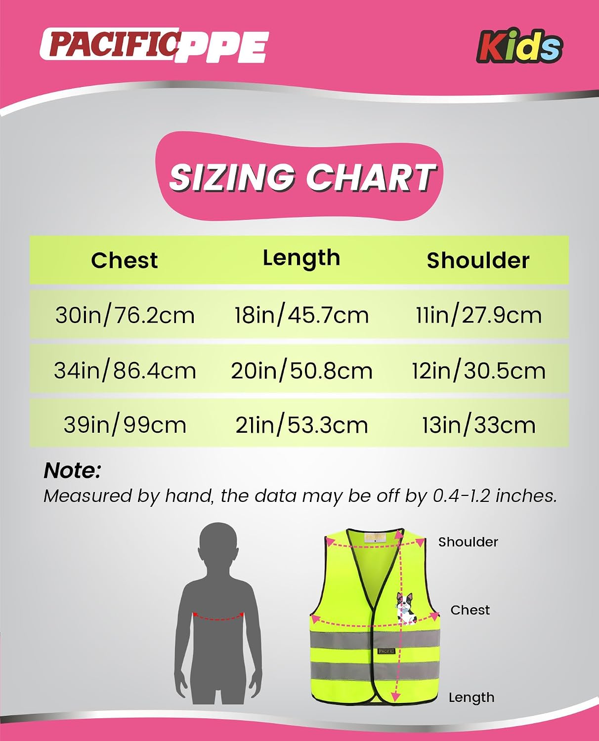 Detalle 1 de PACIFIC PPE Kids Safety Vest X-Small