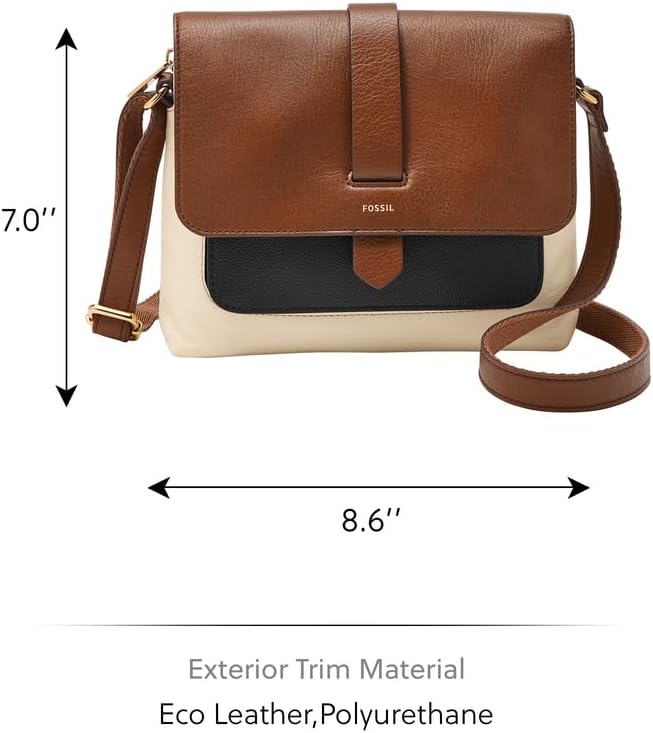 Thumbnail 4 de Sac bandoulière en cuir Fossil Kinley pour femme, petite taille