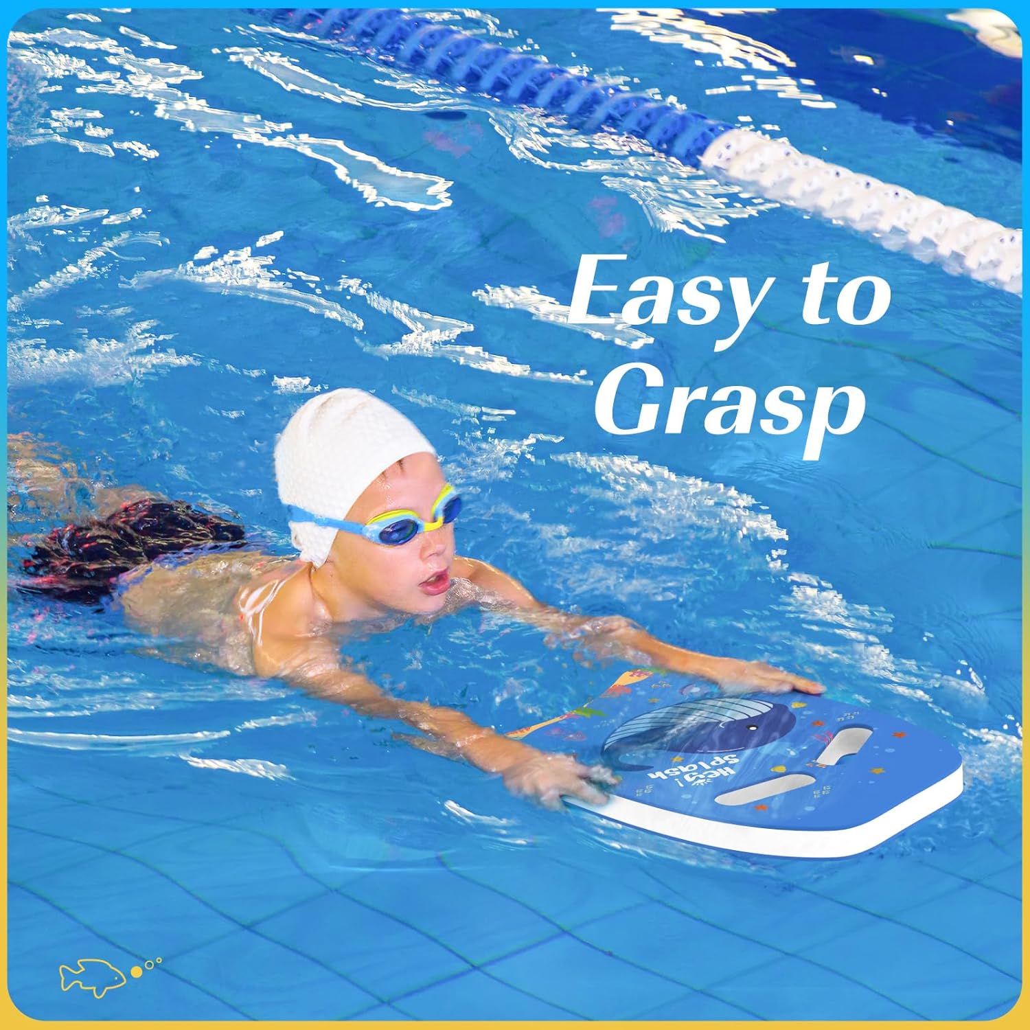 Thumbnail 2 de HeySplash Swimming Kickboard for Kids & Adults – buoyant swim training kick board with easy-grip design