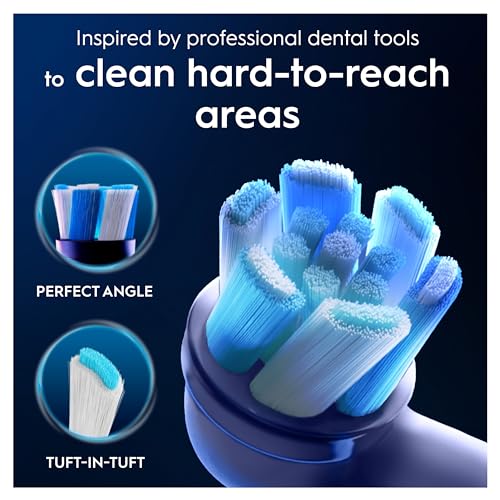 Thumbnail 2 de Oral-B iO Ultimate Clean Toothbrush Head — Twisted & Angled Bristles, Pack of 4 (White)