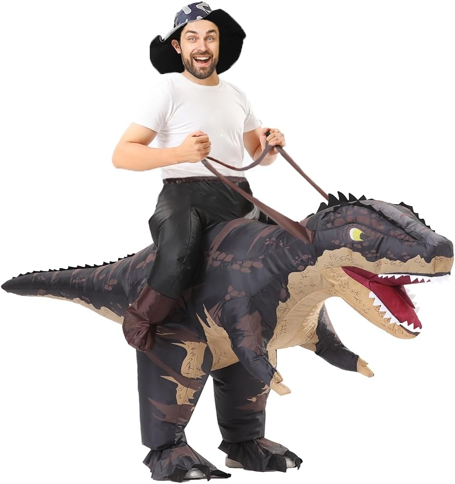 Detalle de Inflatable T-Rex Ride On Costume 160-190cm