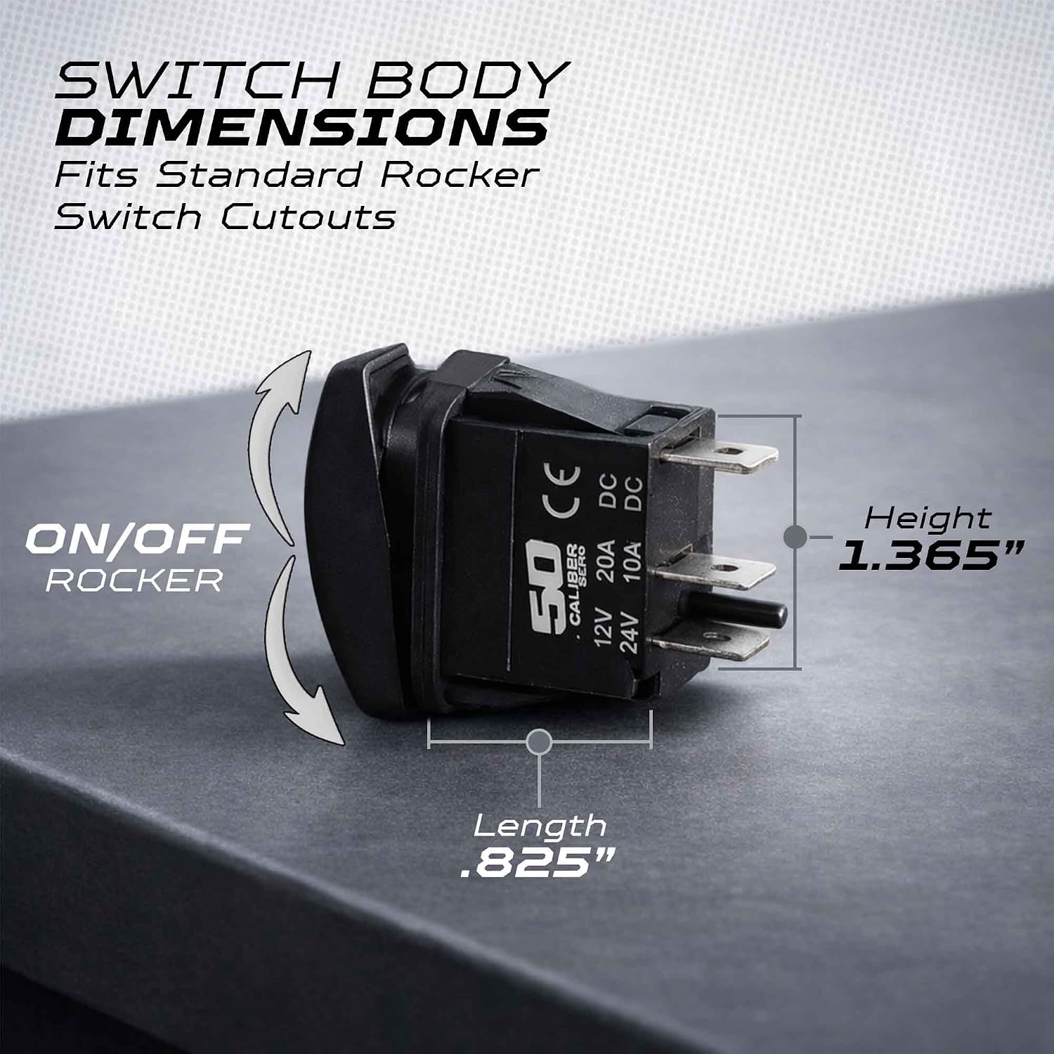 Thumbnail 6 de 50 Caliber Racing Rocker Switch 12V
