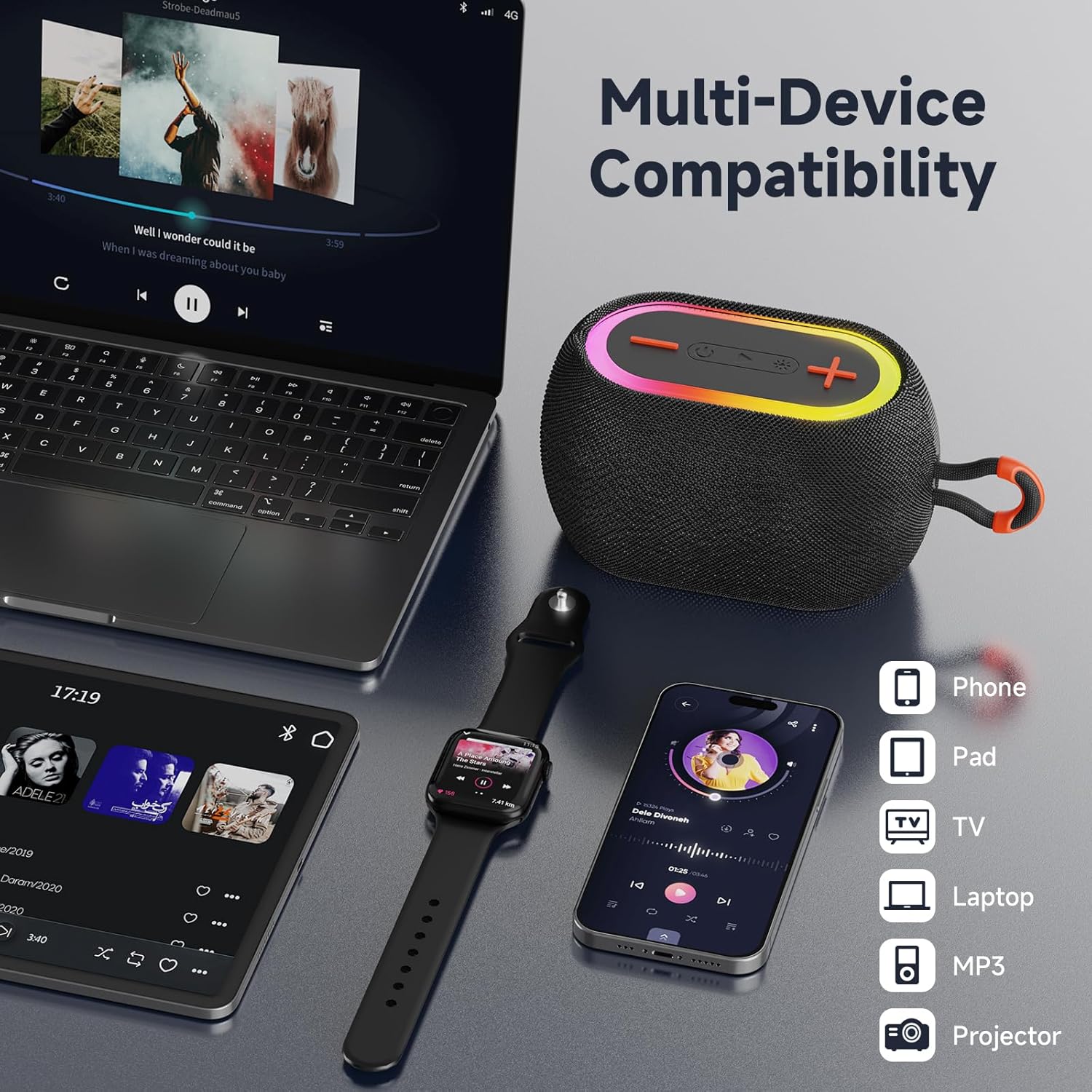 Thumbnail 2 de Tisco Portable Bluetooth Speaker 360° Sound Quality