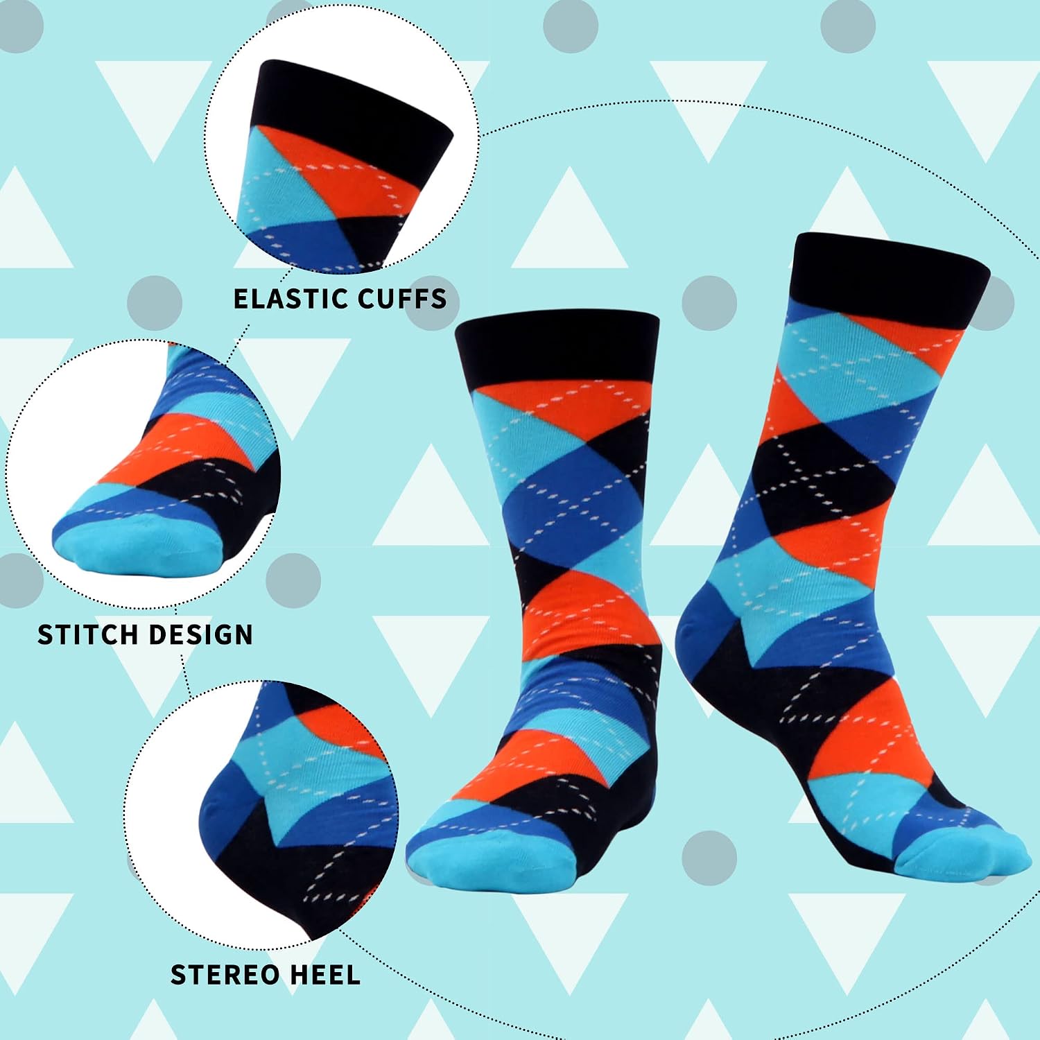 Detalle 2 de WeciBor Herren Socken 12 Paar EU 39-42