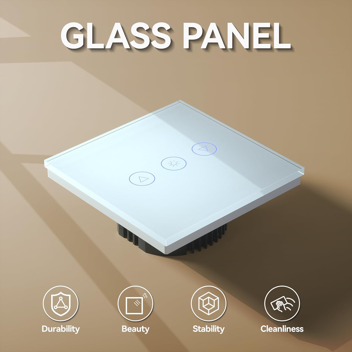 Thumbnail 1 de BSEED Dimmer Smart Alexa Lichtschalter 300W – 1 Fach, Touch, WIFI Wandlichtschalter