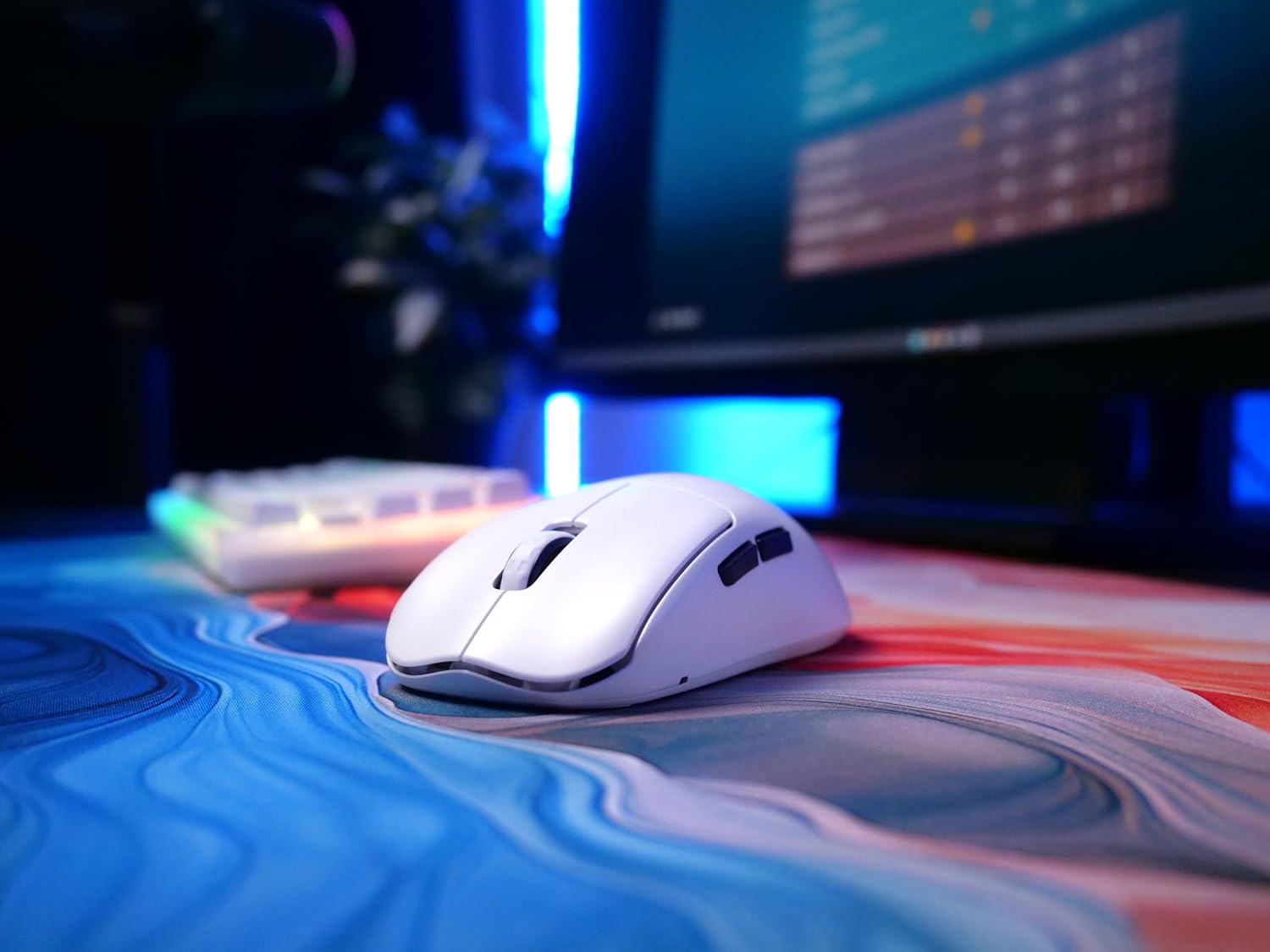 Detalle de CHERRY XTRFY M68 Pro Wireless – ultraschnelle kabellose Gaming-Maus (Weiß, 55 g)