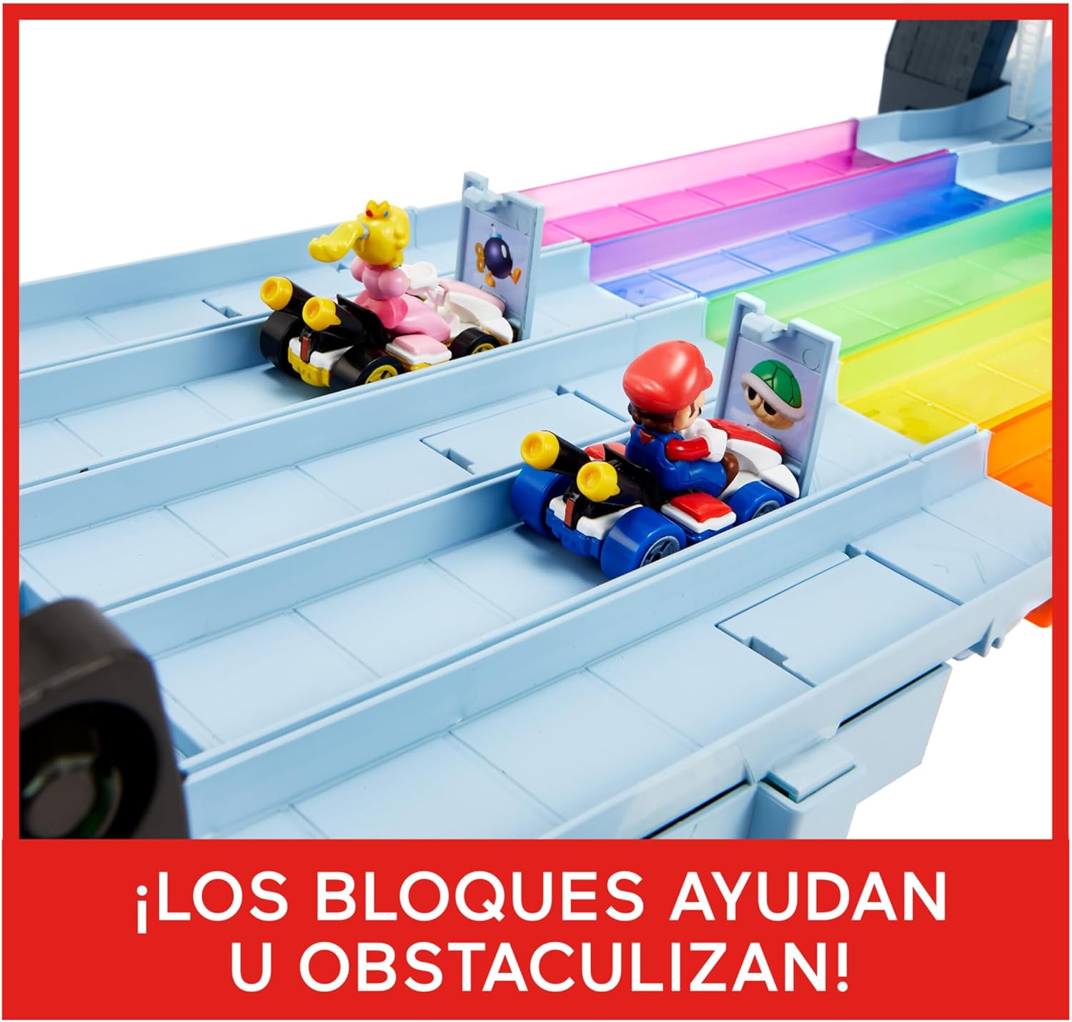 Thumbnail 4 de Hot Wheels Mario Kart Pista Arcoiris 🚗 con Luces y Sonidos
