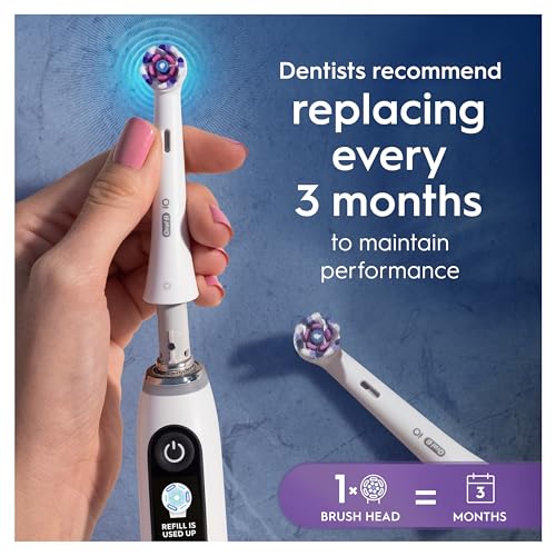 Thumbnail 3 de Oral-B iO Radiant White Brush Heads (6 Pack) – Angled Bristles for Deeper Plaque Removal