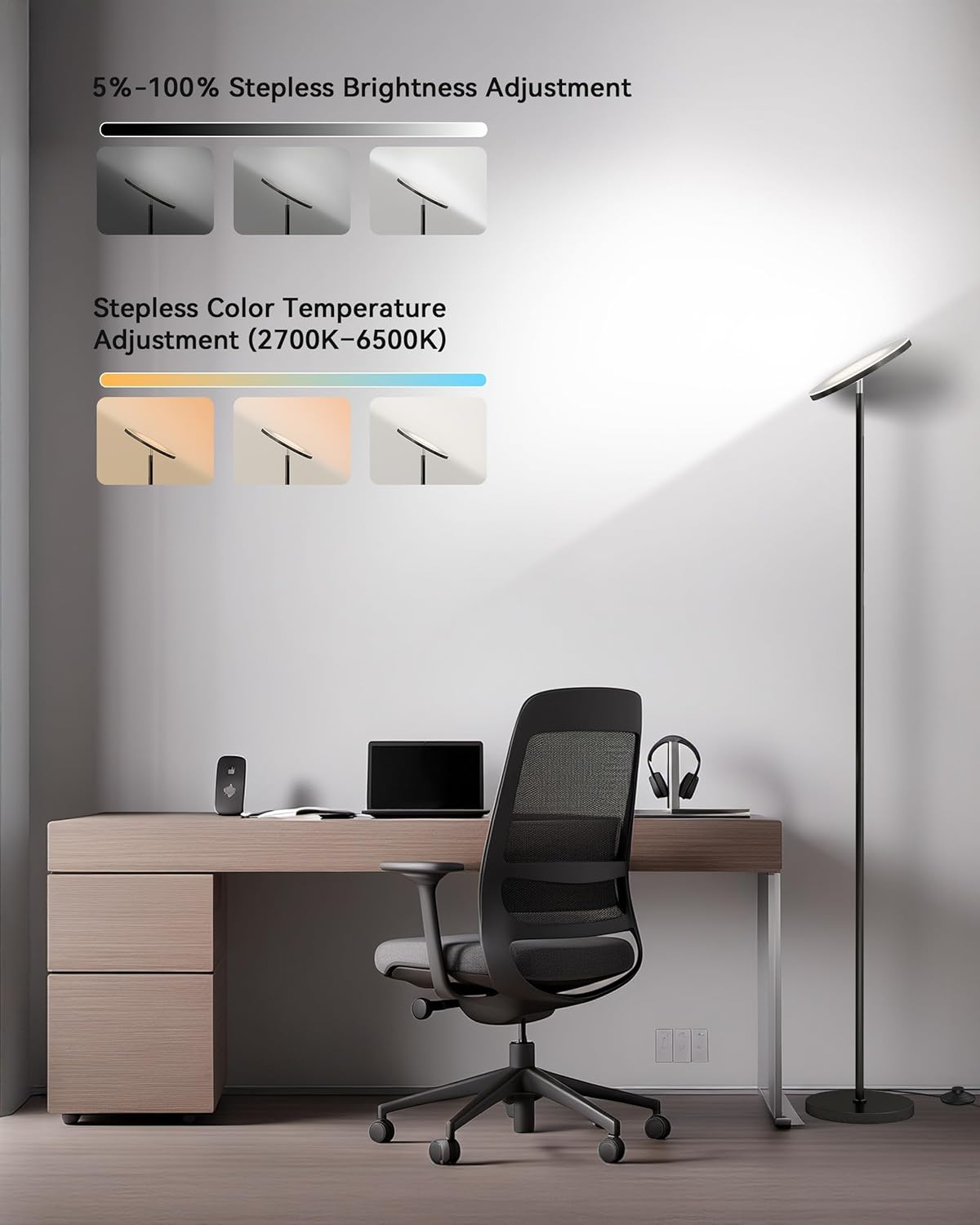 Detalle 2 de JOOFO LED Floor Lamp 69" ⚙
