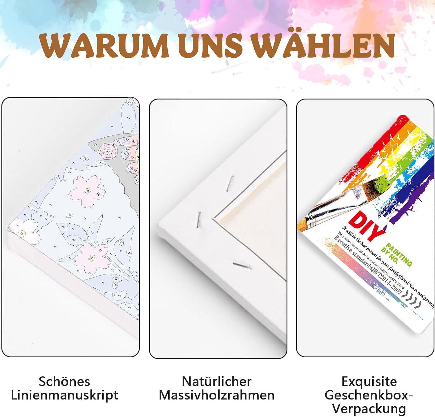 Thumbnail 6 de Gemartmall Malen nach Zahlen 20x20 cm Schmetterling