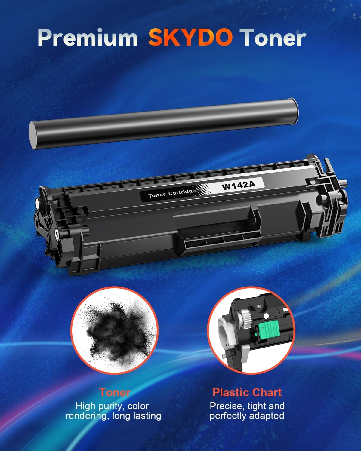 Detalle de Toner 142A avec Puce – Noir compatible HP 142A W1420A pour HP LaserJet M110/M140 (MFP) et M139