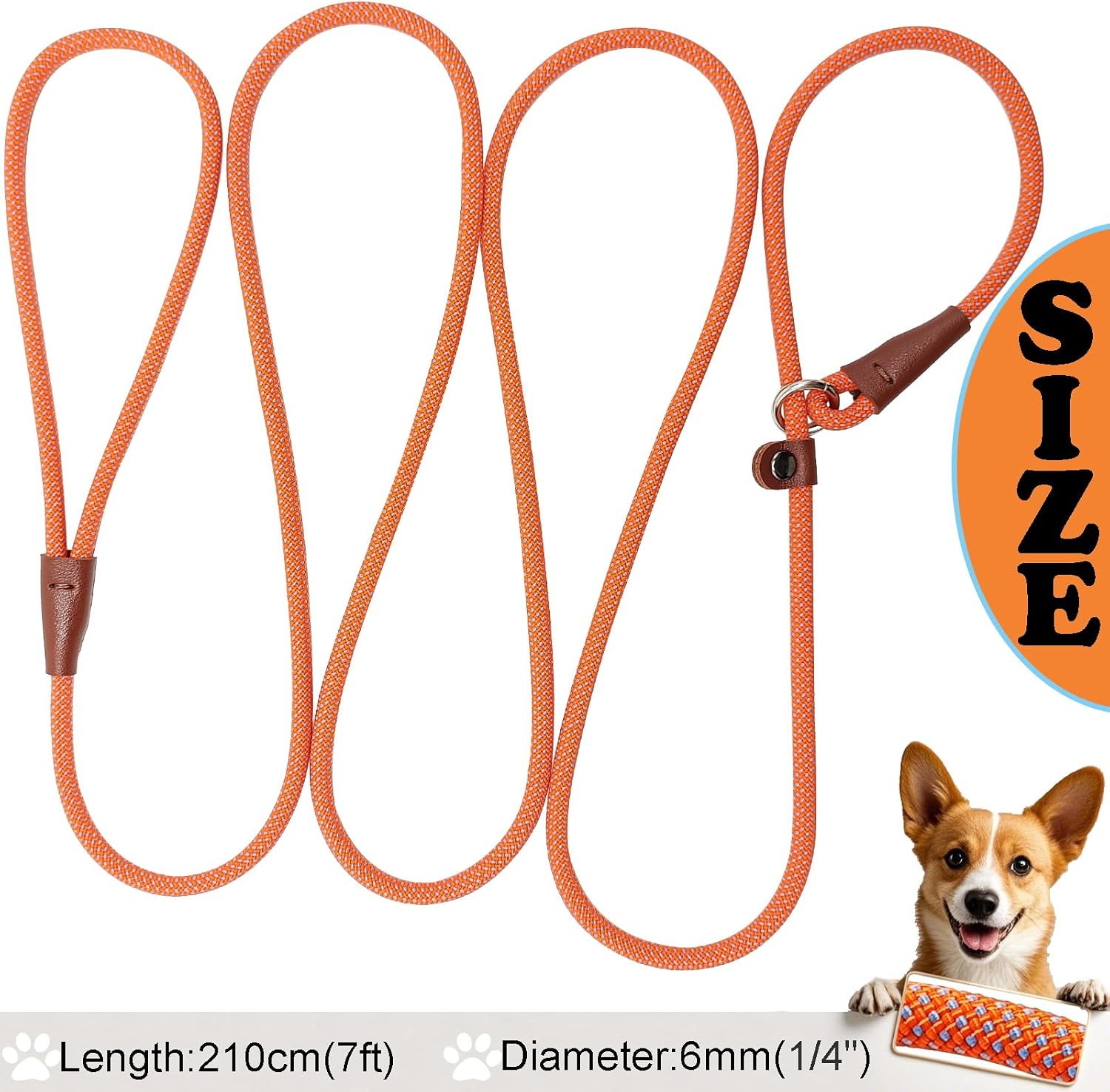 Thumbnail 3 de MayPaw Dog Slip Lead – 7ft Nylon Training Lead with No Collar Required