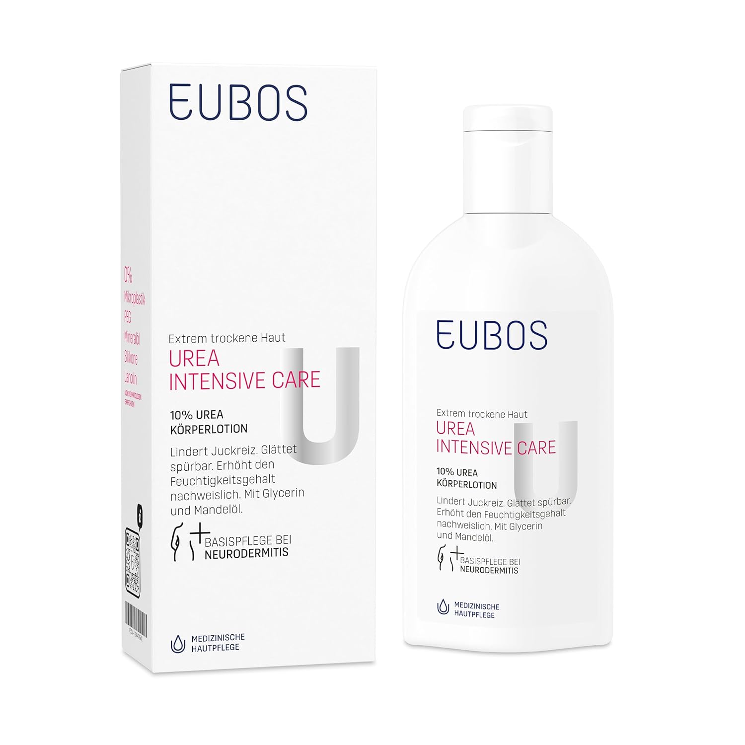 Detalle de EUBOS Urea 10% Körperlotion – 200 ml für trockene Haut