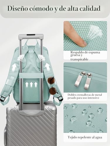 Detalle de Mochila de cabina RuoSien 40x30x20 cm para Ryanair: USB, antirrobo y organización inteligente