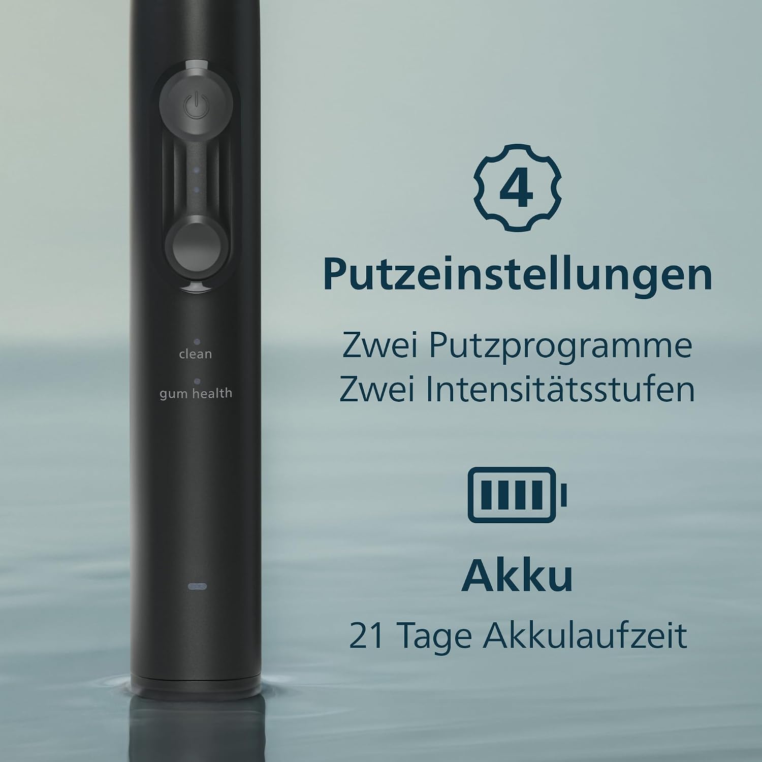 Thumbnail 4 de Philips Sonicare Series 4100 HX4044/52 – Schallzahnbürste mit Drucksensor und drei Schberprogrammen
