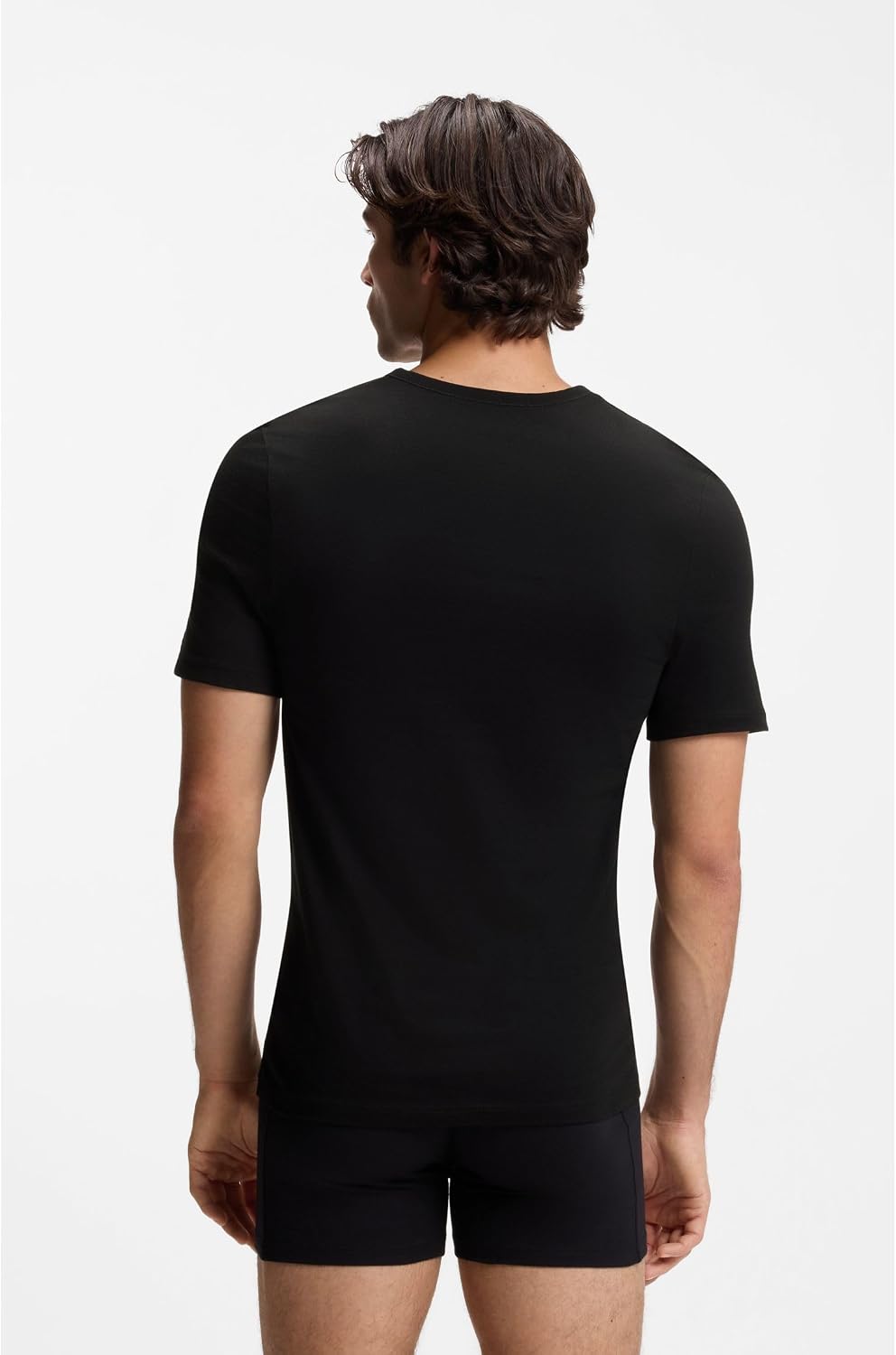 Detalle 2 de BOSS Hommes TShirtVN 3P Classic : lot de trois t-shirts en coton à col V