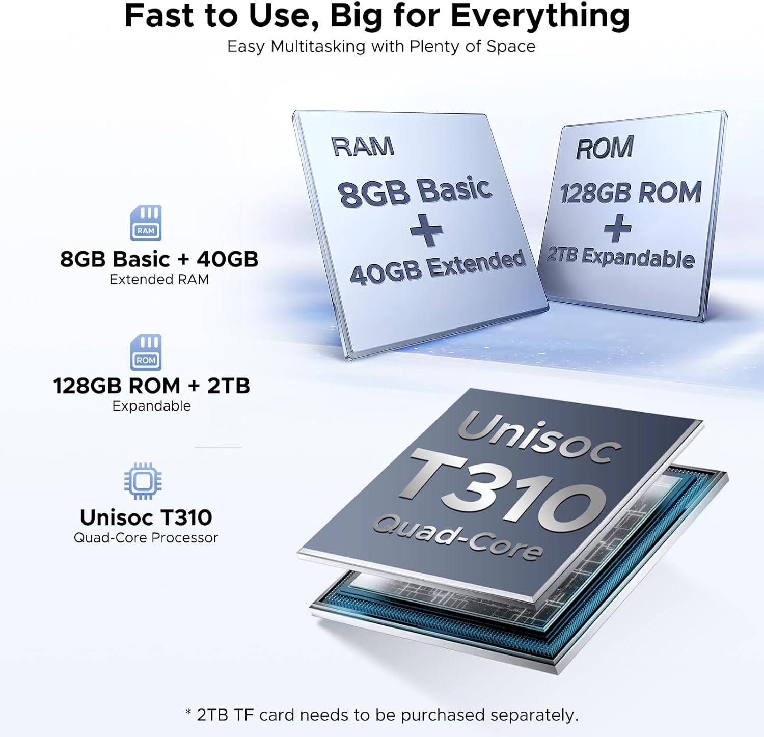 Thumbnail 3 de POPUX P10 10.1-inch Tablet with Keyboard, Pen and Case