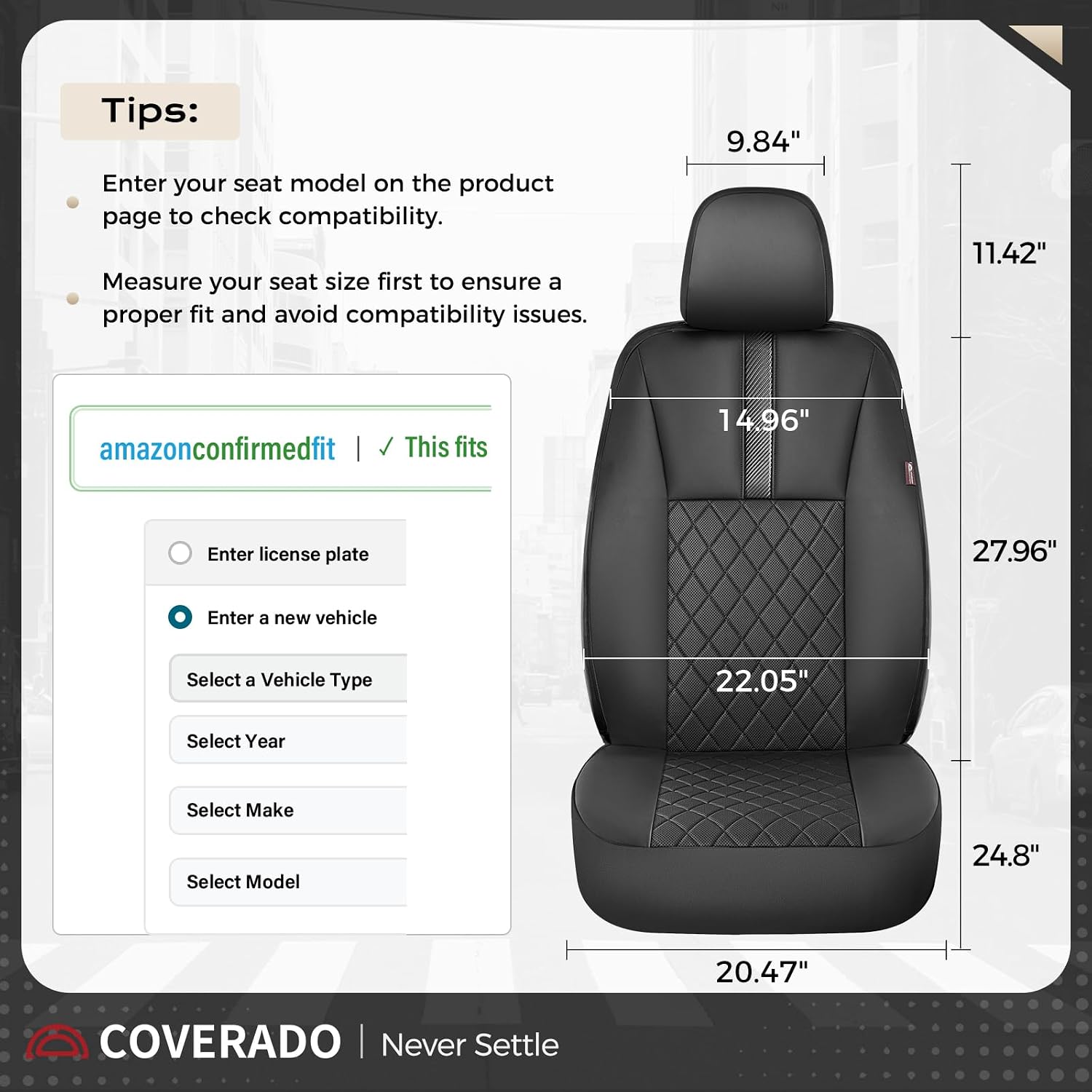 Detalle de Coverado Car Seat Covers Full Set