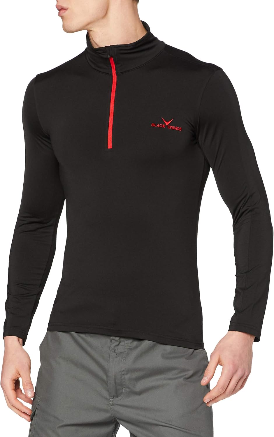 Detalle 2 de Black Crevice – Maglietta da Uomo: comfort, traspirabilità e versatilità per outdoor
