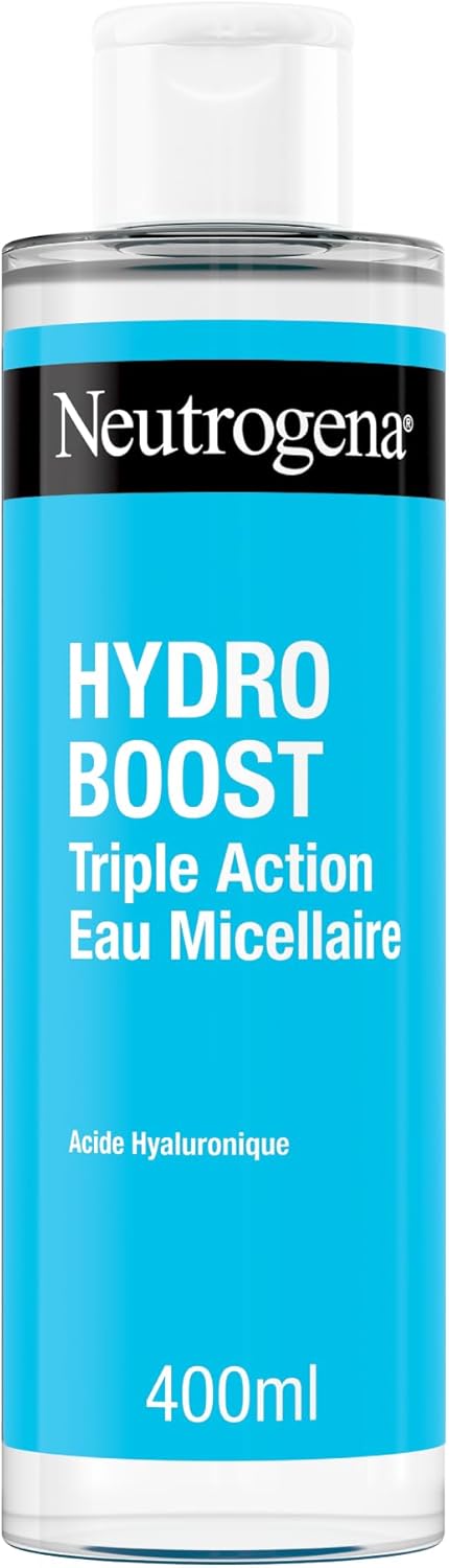 Neutrogena Eau Micellaire Triple Action Hydro Boost – Démaquillant hydratant, 400 ml