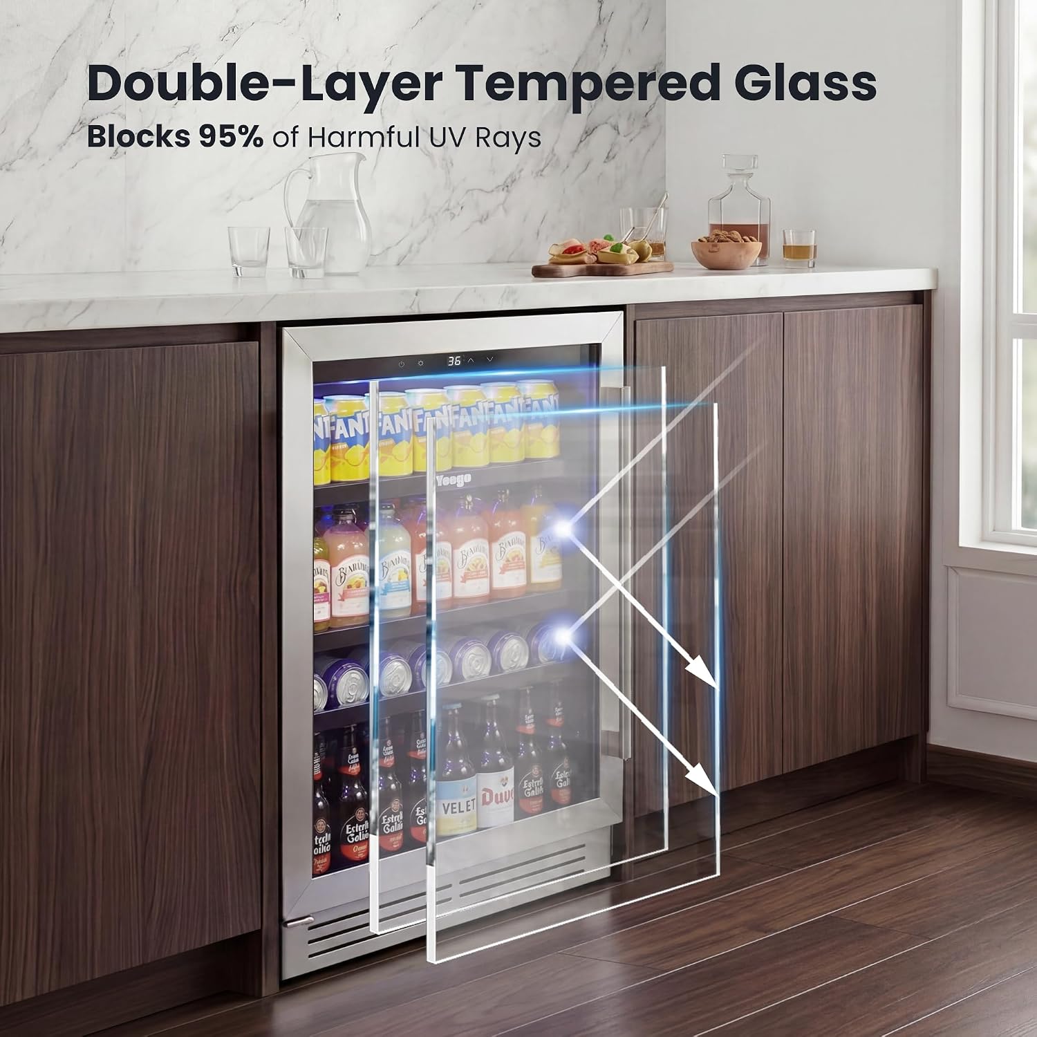 Detalle 2 de Yeego Beverage Refrigerator, 5.1 Cu. Ft.